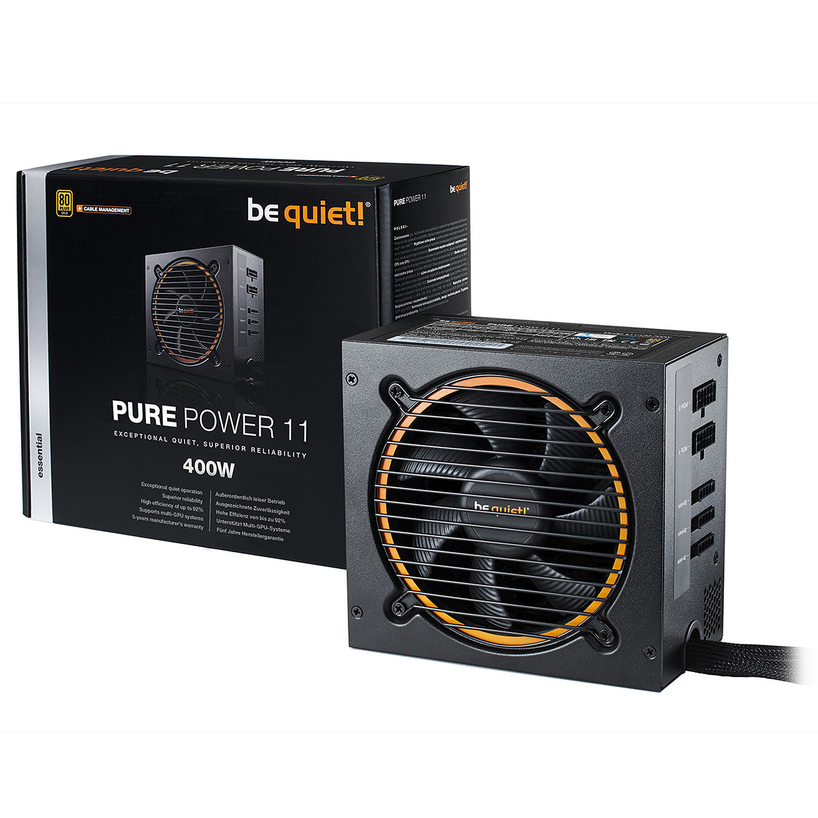 be quiet! Pure Power 11 400W CM 80PLUS Gold - Alimentation PC Be Quiet ! - Occasion