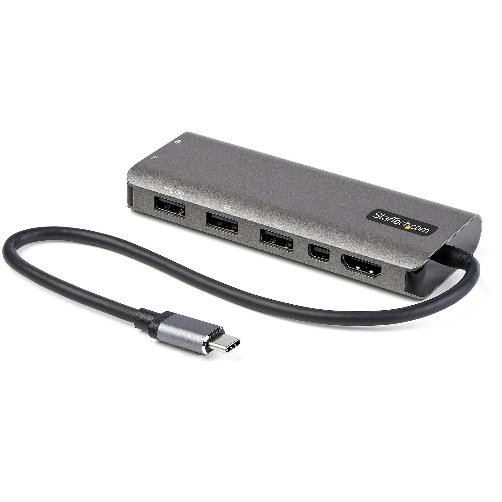 StarTech.com Adaptateur multiport USB-C avec HDMI ou Mini DisplayPort 4K 60 Hz, Hub USB 4 ports et Power Delivery 100W - Station d'accueil PC portable StarTech.com