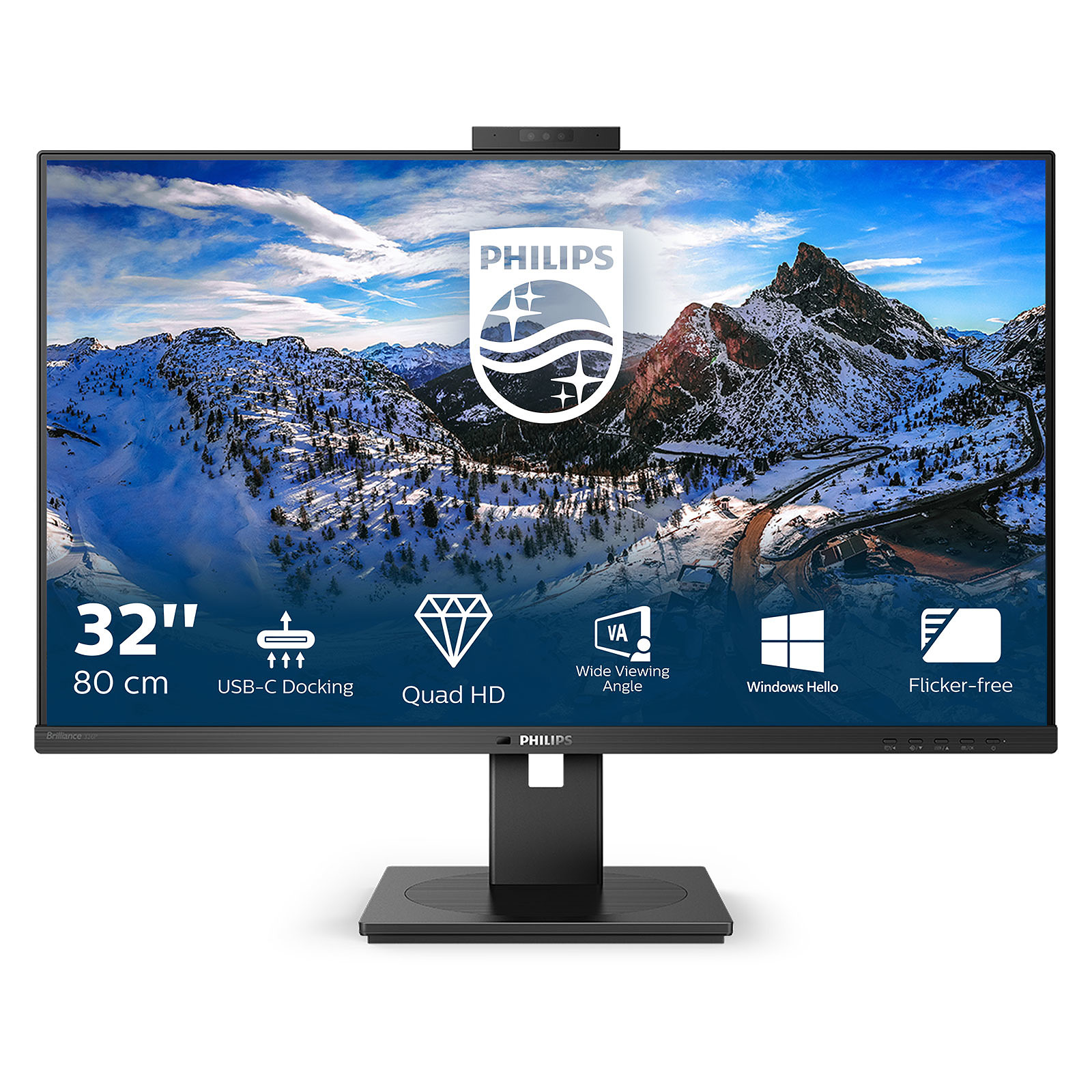 Philips 31.5" LED - 326P1H - Ecran PC Philips