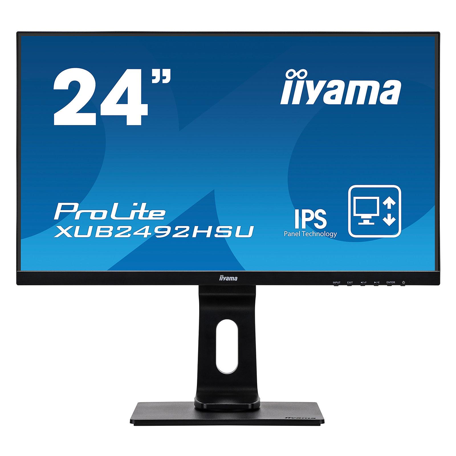 iiyama 24" LED - ProLite XUB2492HSU-B1 - Ecran PC iiyama