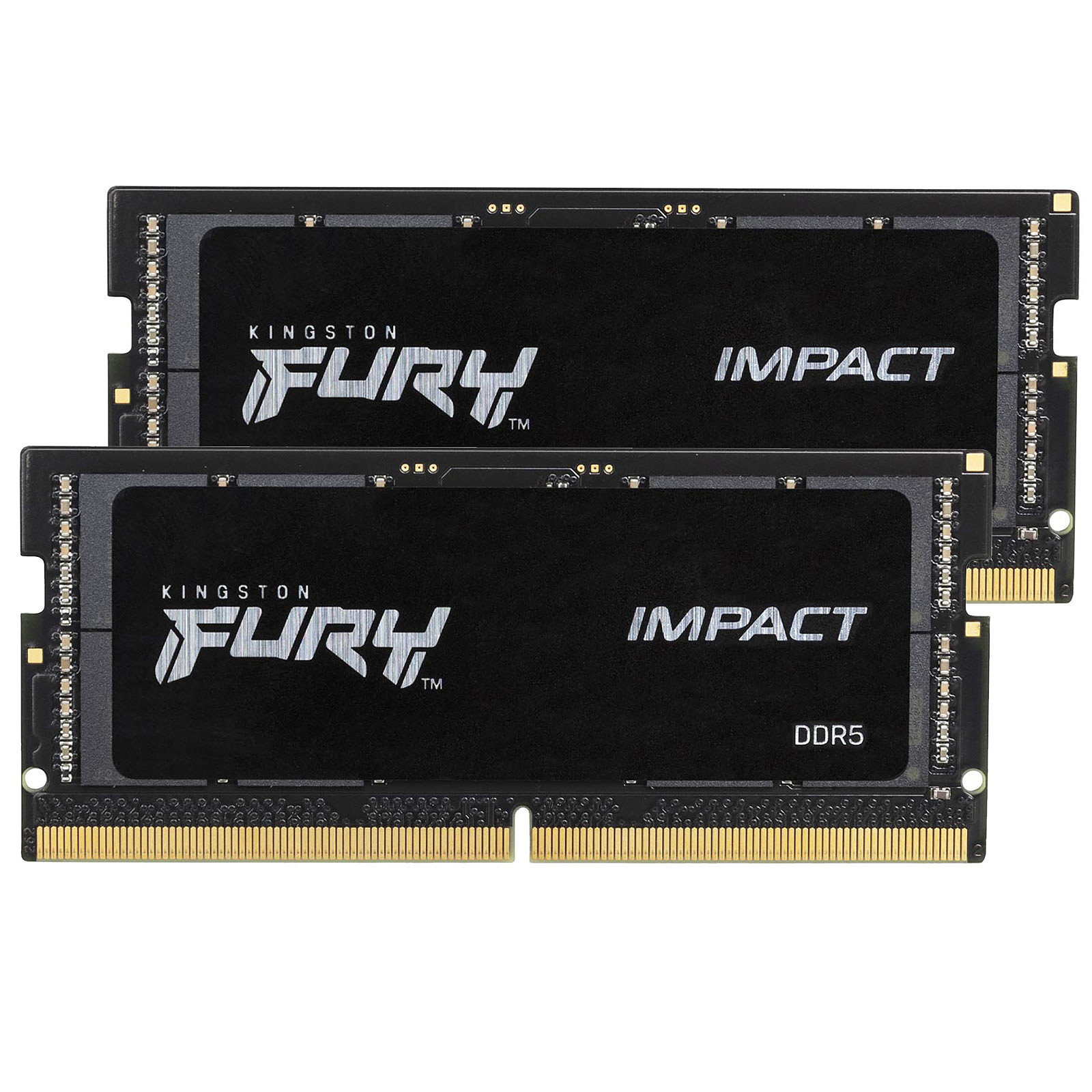 Kingston FURY Impact SO-DIMM 32 Go (2 x 16 Go) DDR5 4800 MHz CL38 - Memoire PC Kingston