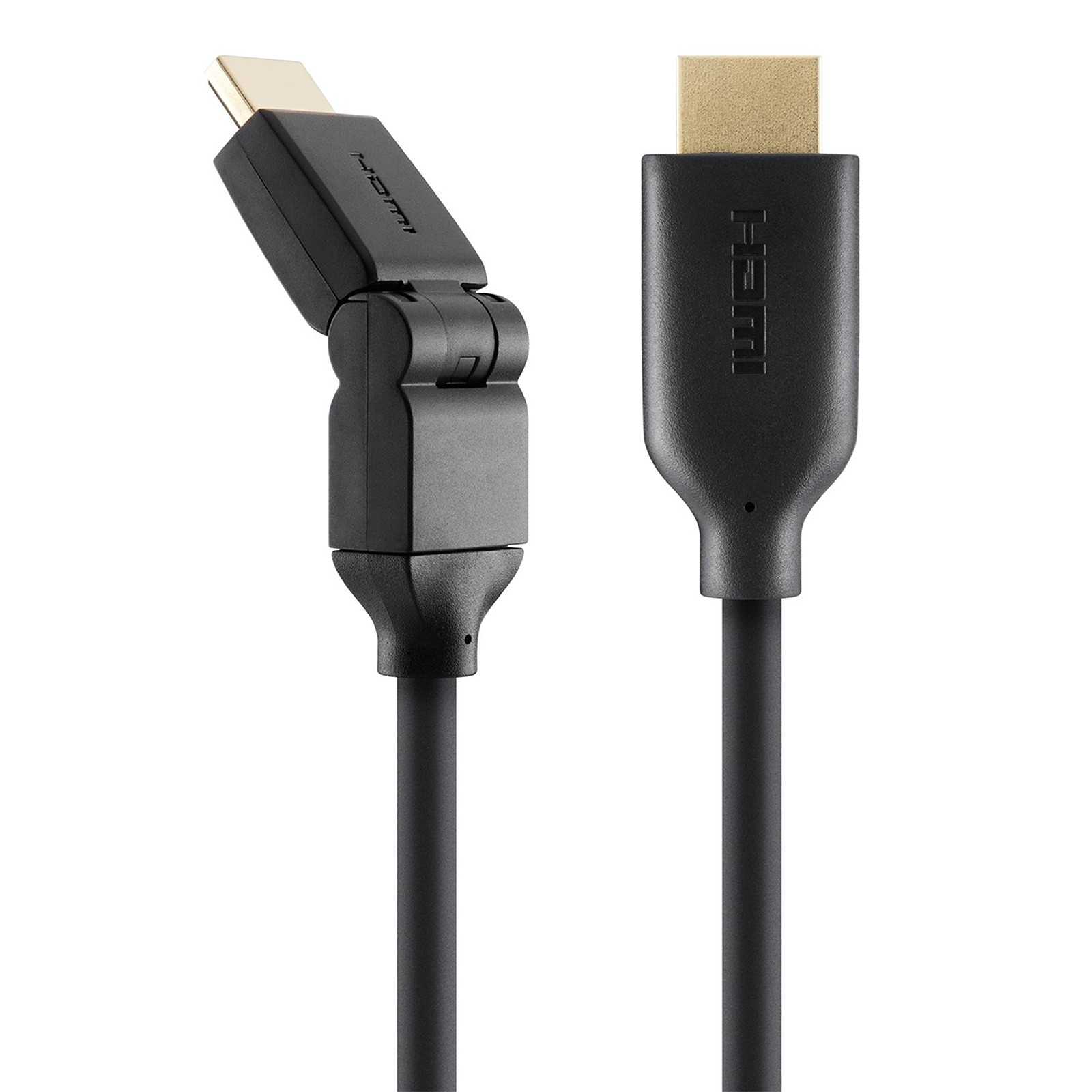 Belkin Cable HDMI 2.0 Premium Gold pivotant avec Ethernet - 2 m - HDMI Belkin