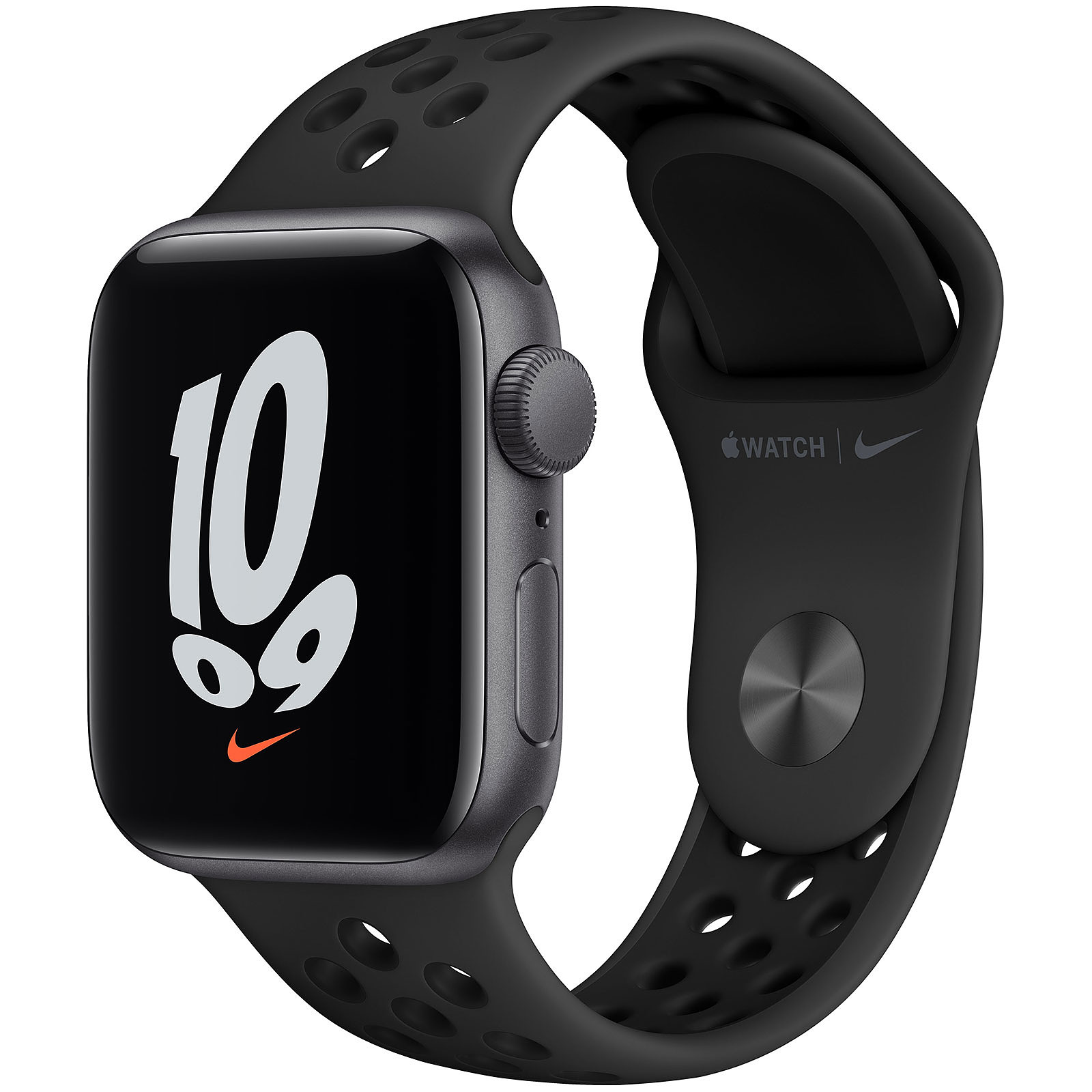 Apple Watch Nike SE GPS + Cellular Space Gray Aluminium Sport Band Anthracite/Black 40 mm - Montre connectee Apple