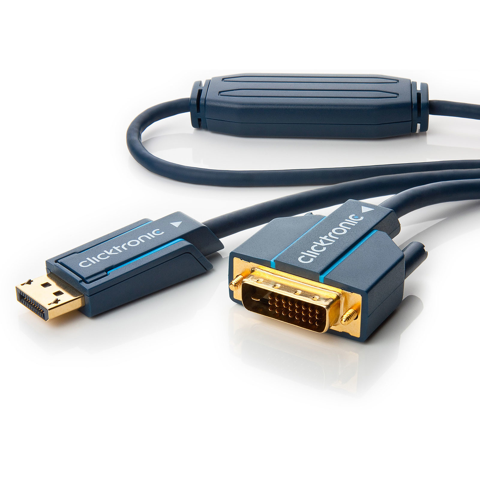 Clicktronic cable DisplayPort / DVI-D (1 mètre) - DisplayPort Clicktronic - Occasion