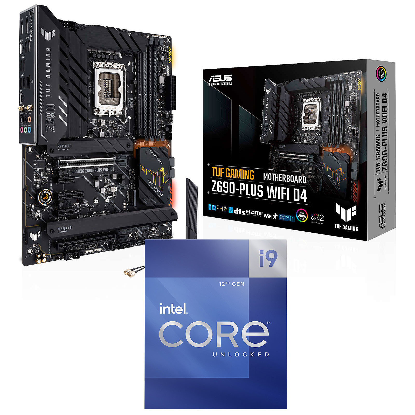 Kit Upgrade PC Core i9-12900K ASUS TUF GAMING Z690-PLUS WIFI D4 - Kit upgrade PC ASUS