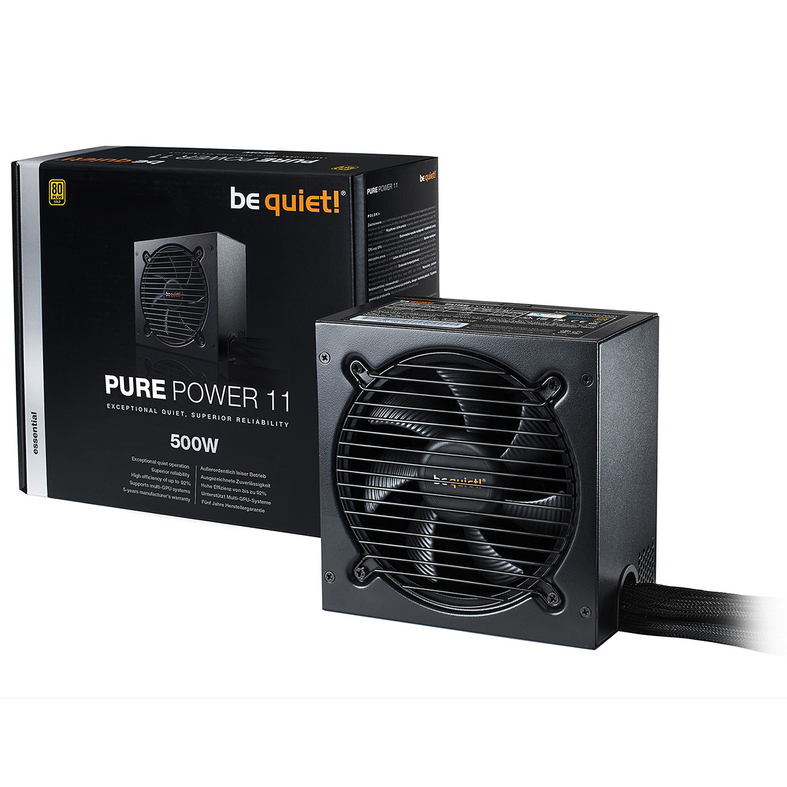 be quiet! Pure Power 11 500W 80PLUS Gold · Occasion - Alimentation PC Be Quiet ! - Occasion