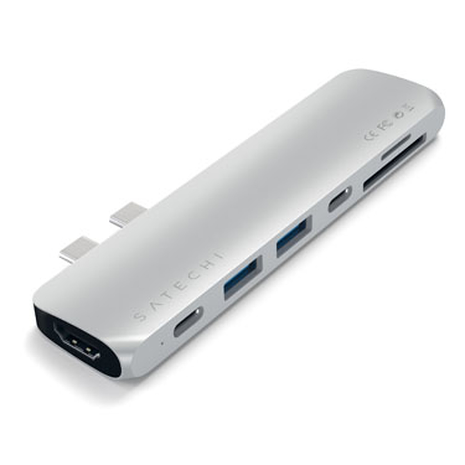 SATECHI Hub Pro Type C avec HDMI 4K Silver - Accessoires Apple Satechi