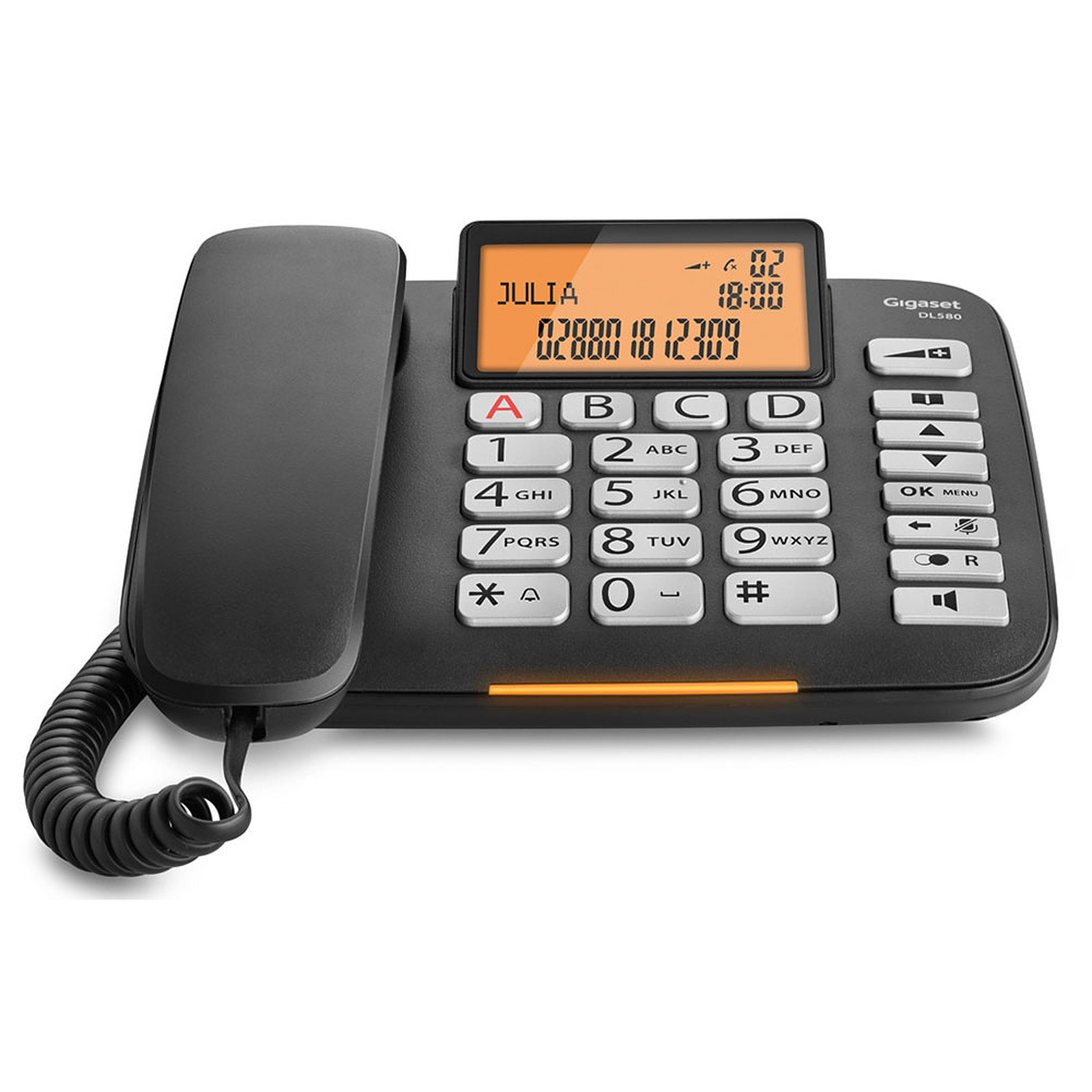 Gigaset DL580 Noir - Telephone filaire Gigaset