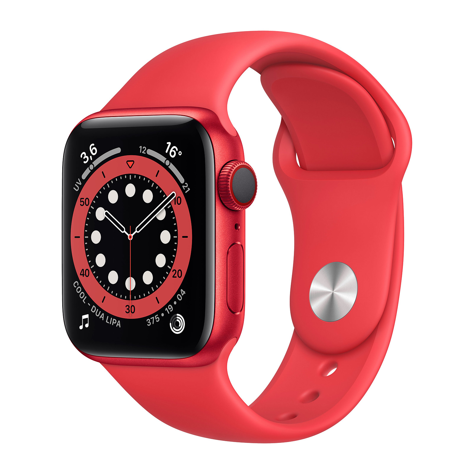 Apple Watch Series 6 GPS Cellular Aluminium PRODUCT(RED) Sport Band 40 mm - Montre connectee Apple