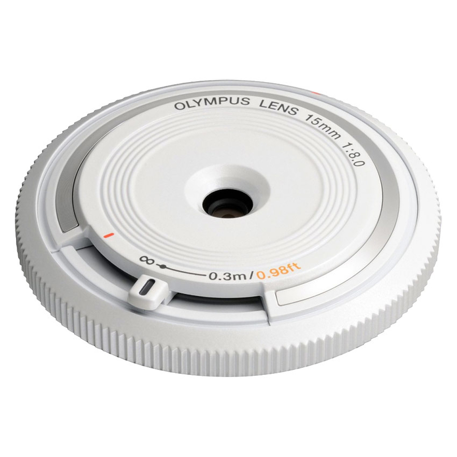 Olympus 15mm f/8 Ultra Pancake Blanc - Objectif appareil photo Olympus
