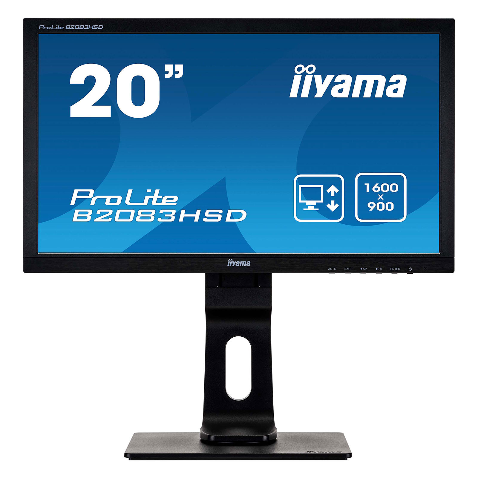 iiyama 19.5" LED - ProLite B2083HSD-B1 - Ecran PC iiyama