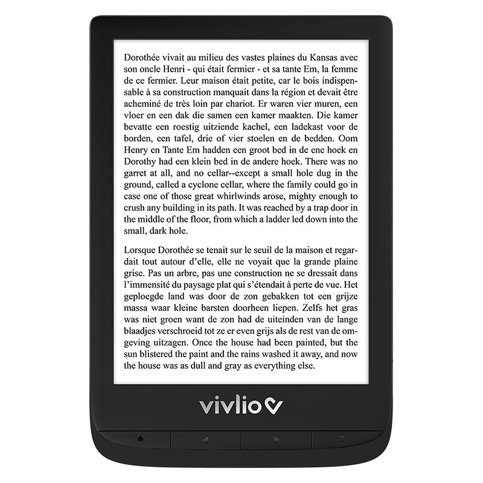 Vivlio Touch Lux 5 Noir + Pack d'eBooks OFFERT - Liseuse eBook Vivlio