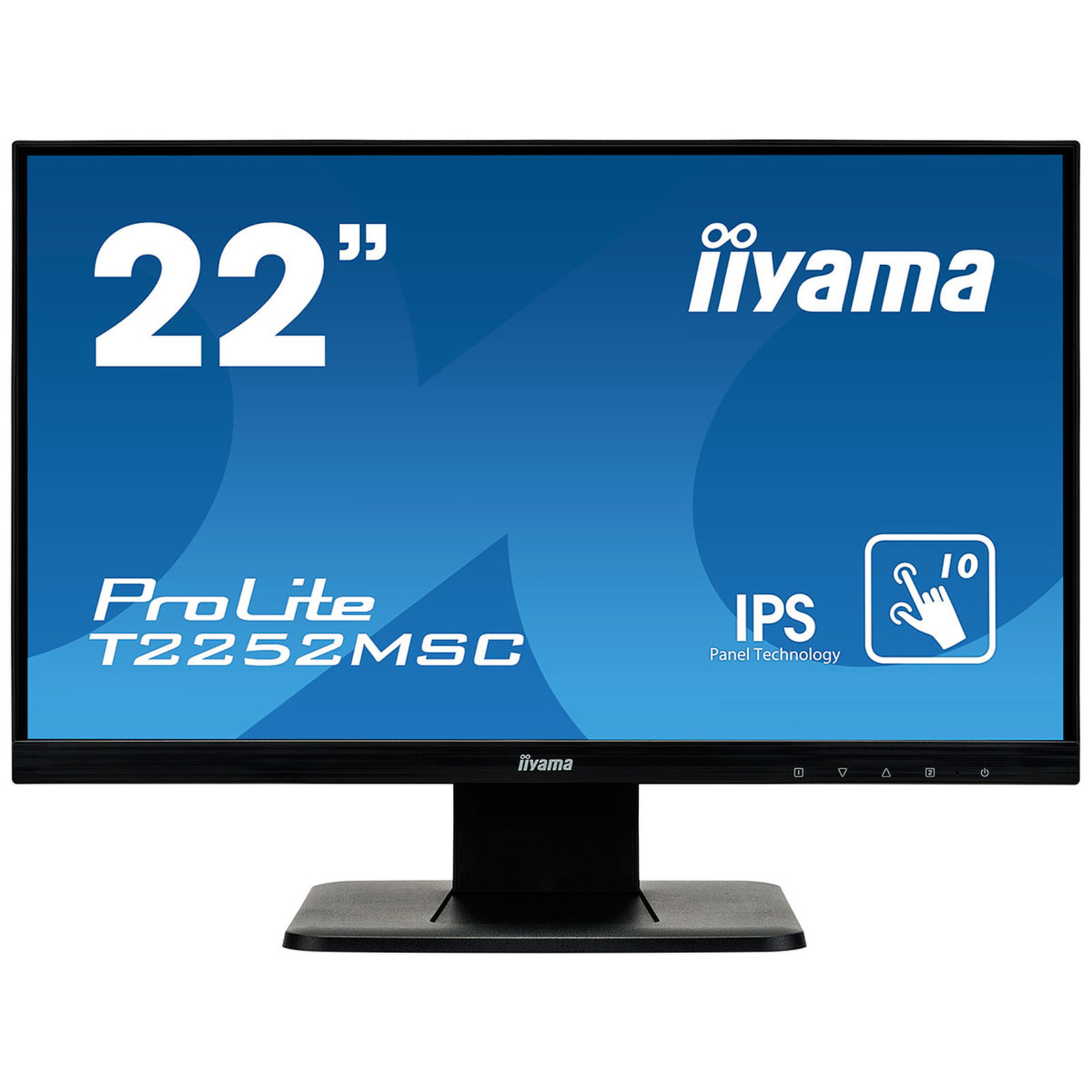 iiyama 21.5" LED Tactile - ProLite T2252MSC-B1 - Ecran PC iiyama