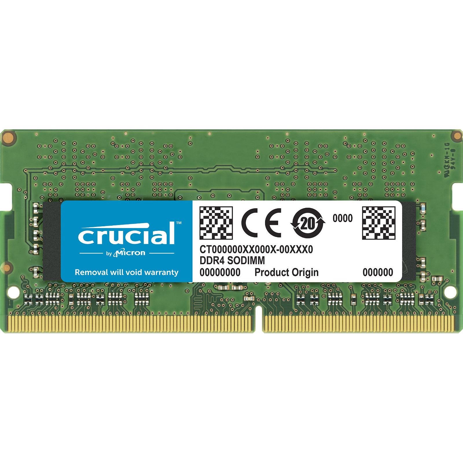 Crucial SO-DIMM DDR4 16 Go 3200 MHz CL22 DR X8 - Memoire PC Crucial