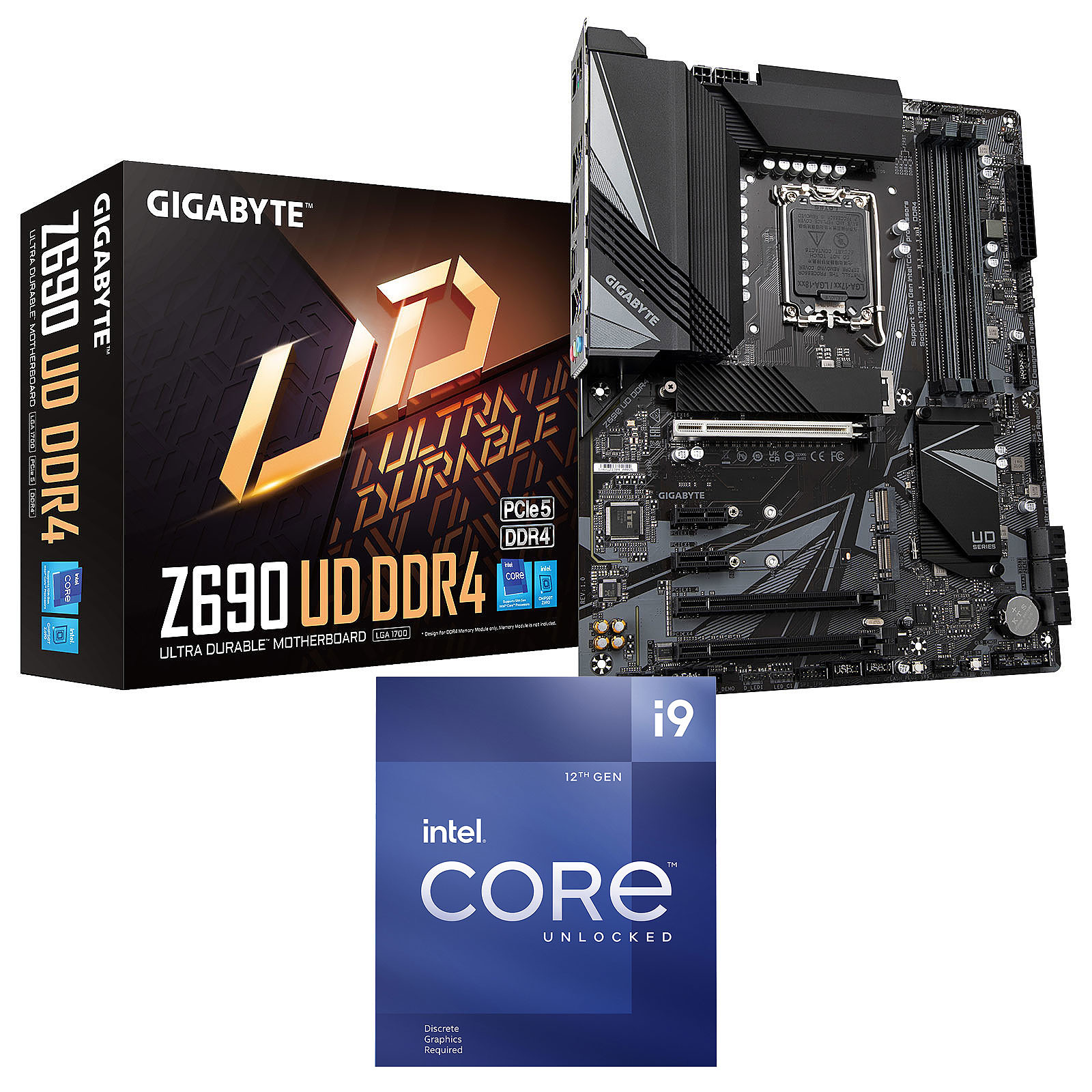 Kit Upgrade PC Core Intel Core i9-12900KF Gigabyte Z690 UD DDR4 - Kit upgrade PC Gigabyte
