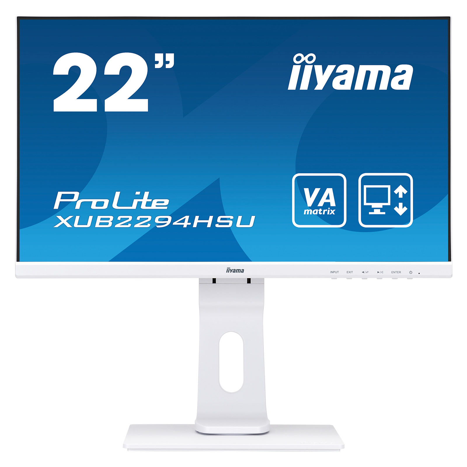 iiyama 21.5" LED - ProLite XUB2294HSU-W1 - Ecran PC iiyama