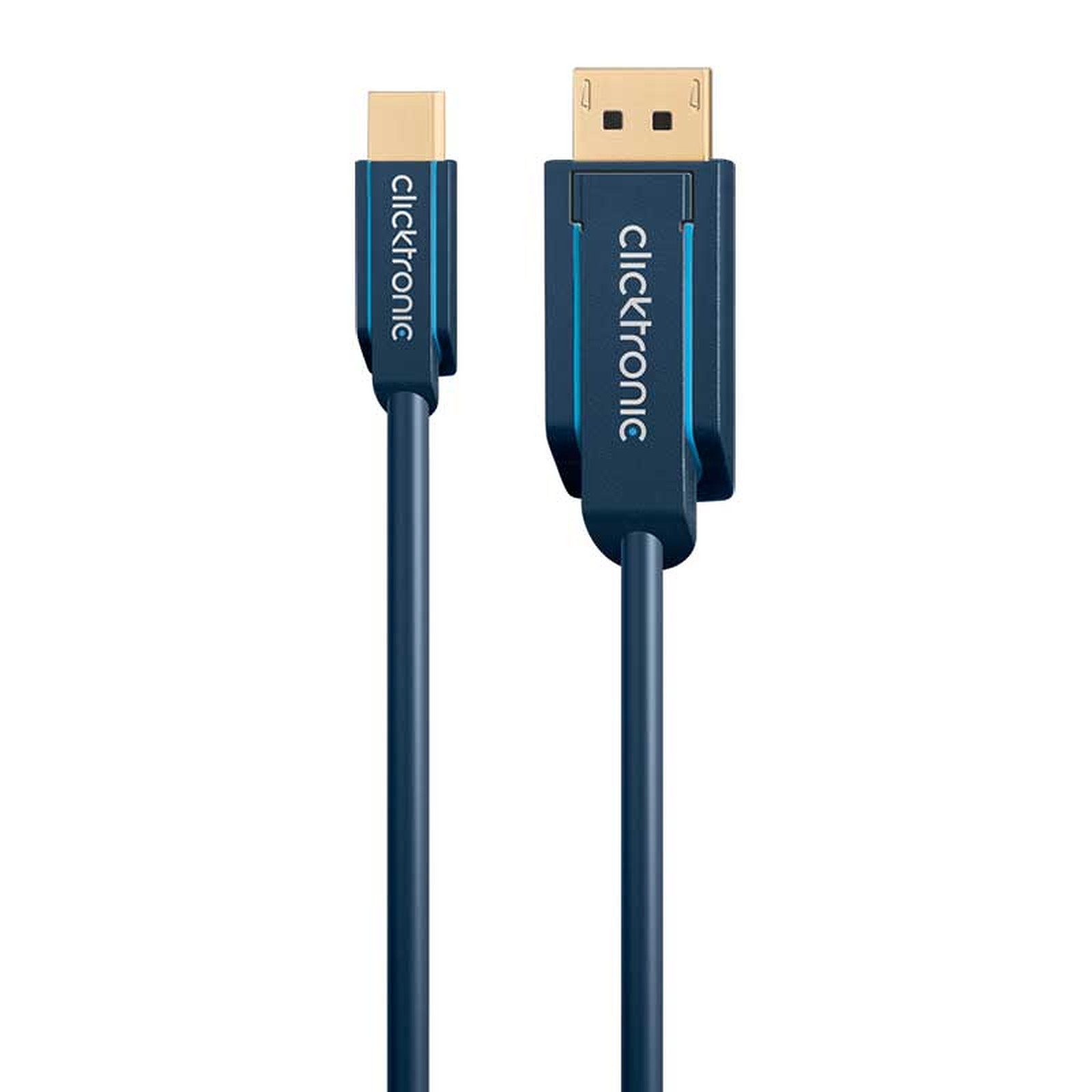 Clicktronic cable Mini DisplayPort / DisplayPort (1 mètre) - DisplayPort Clicktronic