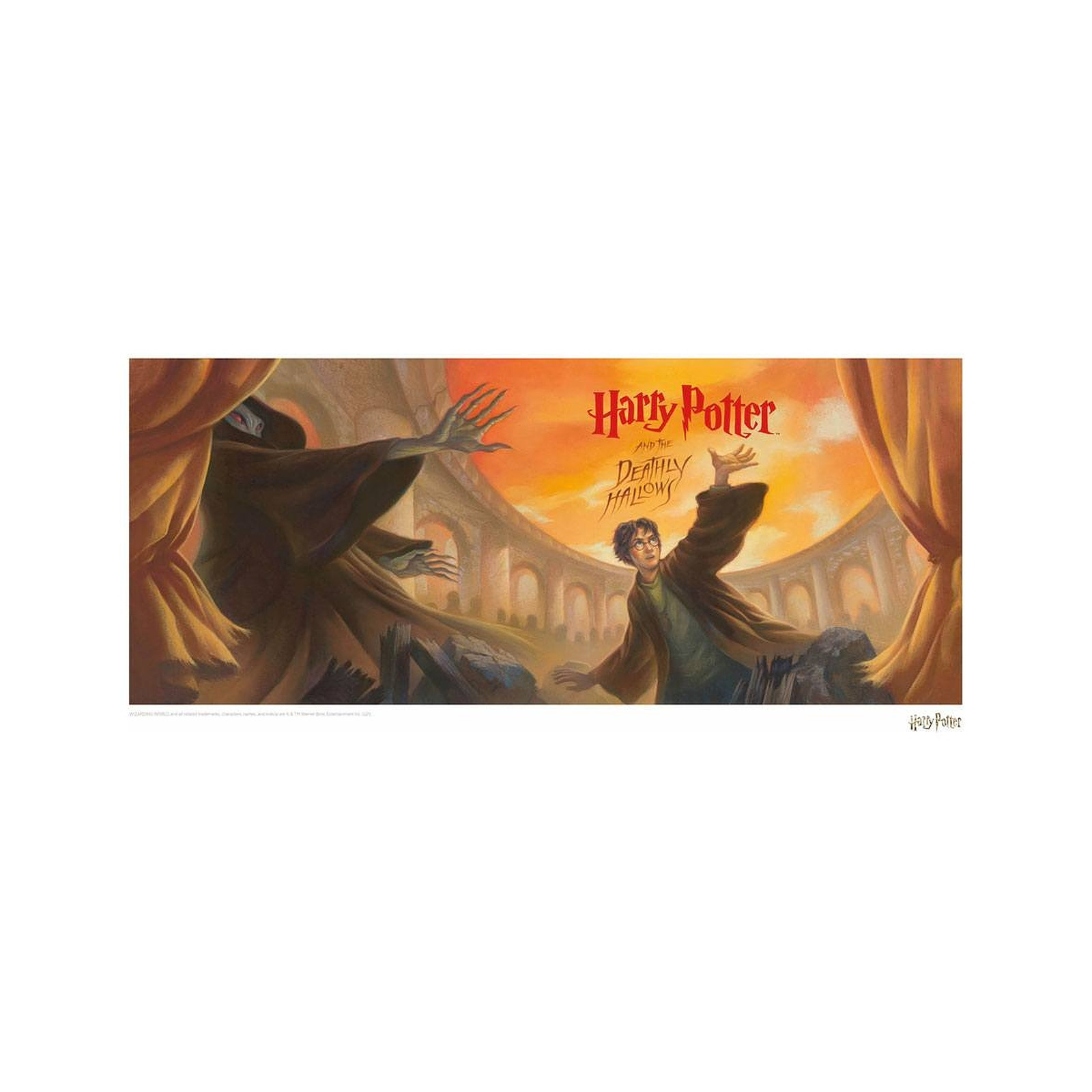 Harry Potter - Lithographie Deathly Hallows Book Cover Artwork Limited Edition 42 x 30 cm - Posters Fanattik