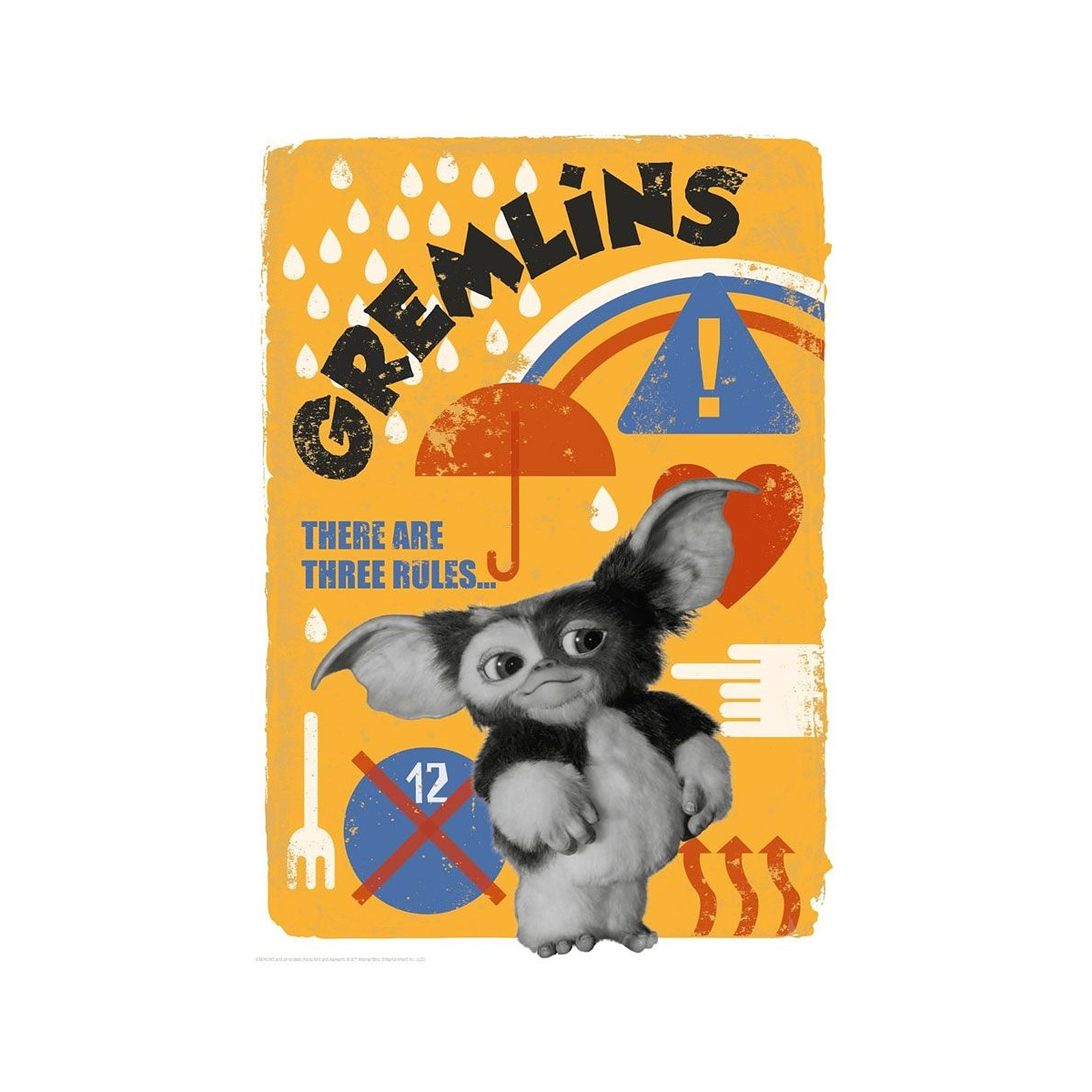 Gremlins - Lithographie There are three Rules Limited Edition 42 x 30 cm - Posters Fanattik