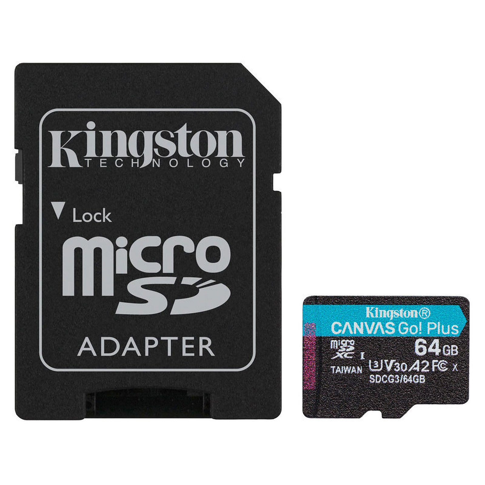 Kingston Canvas Go! Plus SDCG3/64GB - Carte memoire Kingston