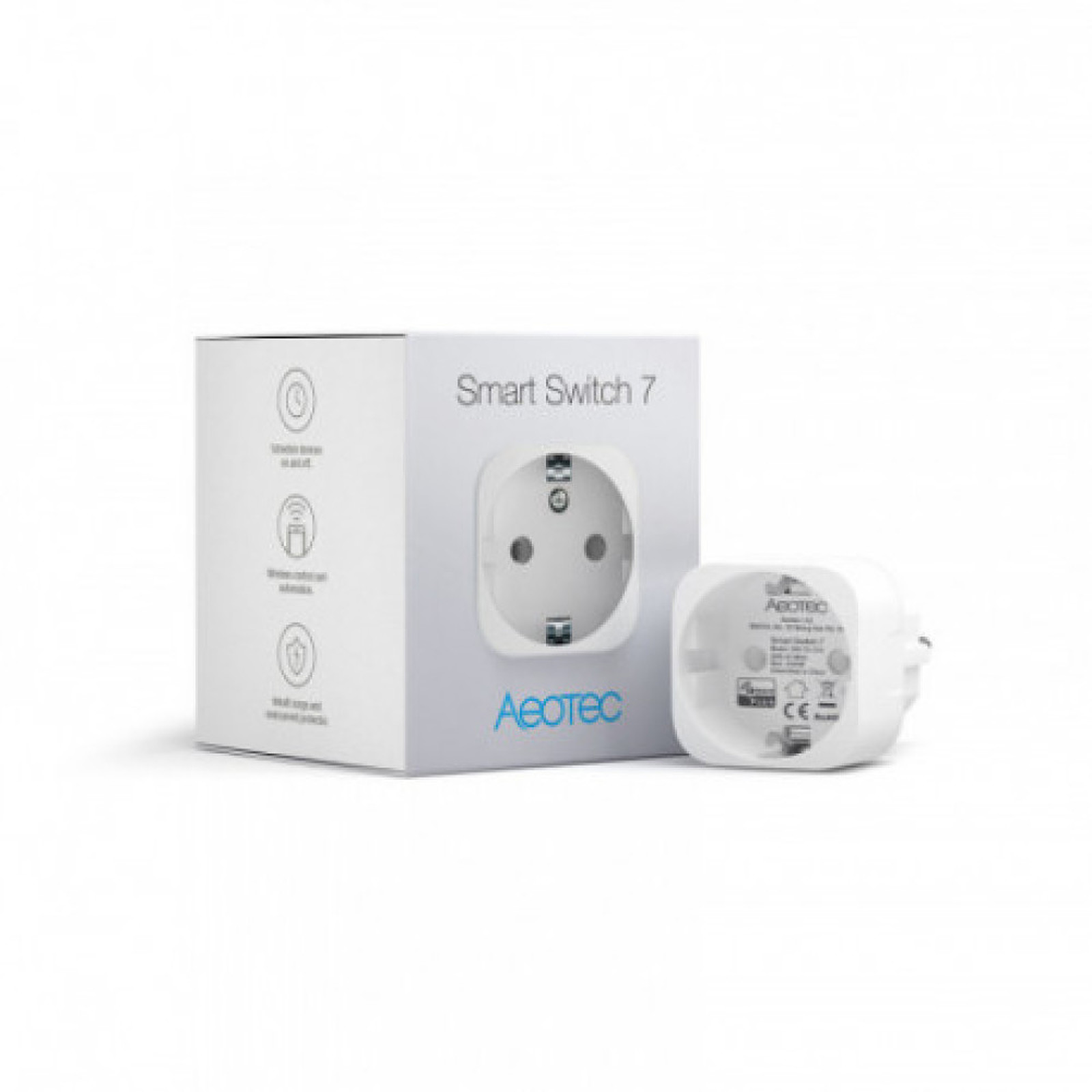 Aeotec Mini Prise Intelligente Z-wave+ Smart Switch 7 - Aeotec AEO_ZW175 - Prise connectee Aeotec
