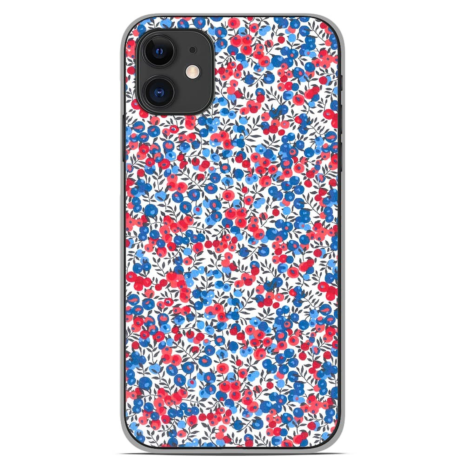 1001 Coques Coque silicone gel Apple iPhone 11 motif Liberty Wiltshire Bleu - Coque telephone 1001Coques