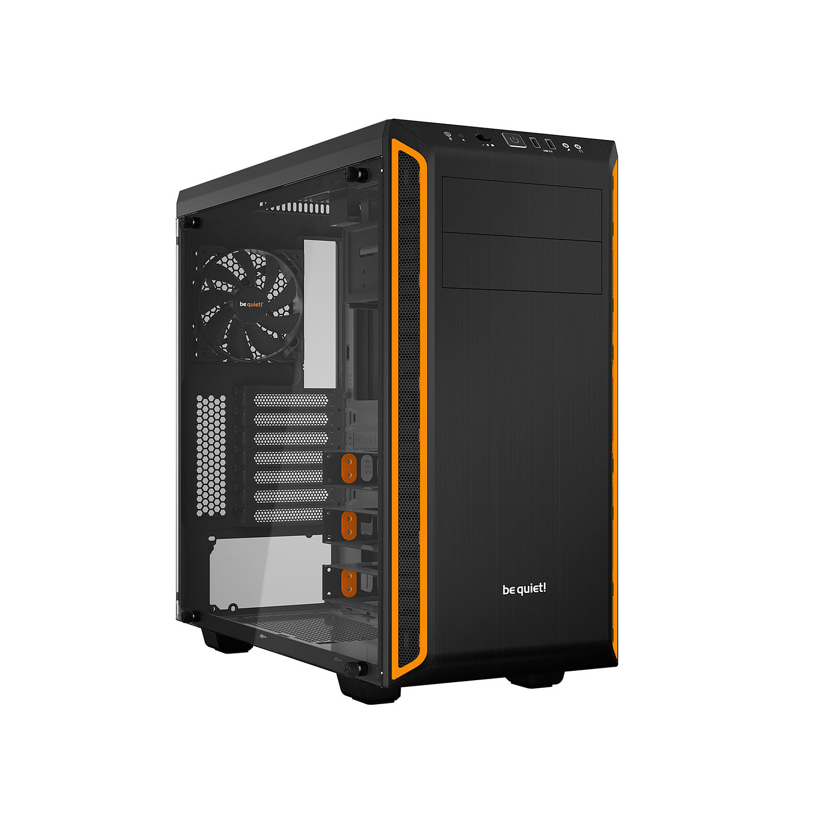 be quiet! Pure Base 600 Window Orange · Occasion - Boitier PC Be Quiet ! - Occasion