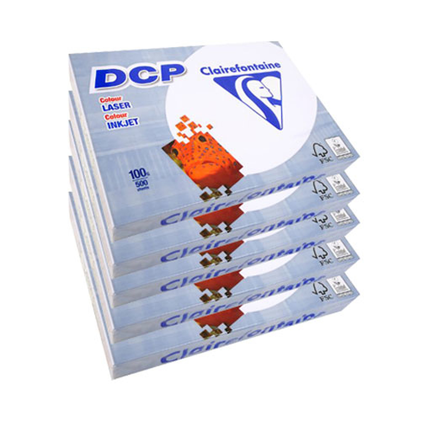 Clairefontaine DCP ramette 500 feuilles A3 100g Blanc x4 - Ramette de papier Clairefontaine