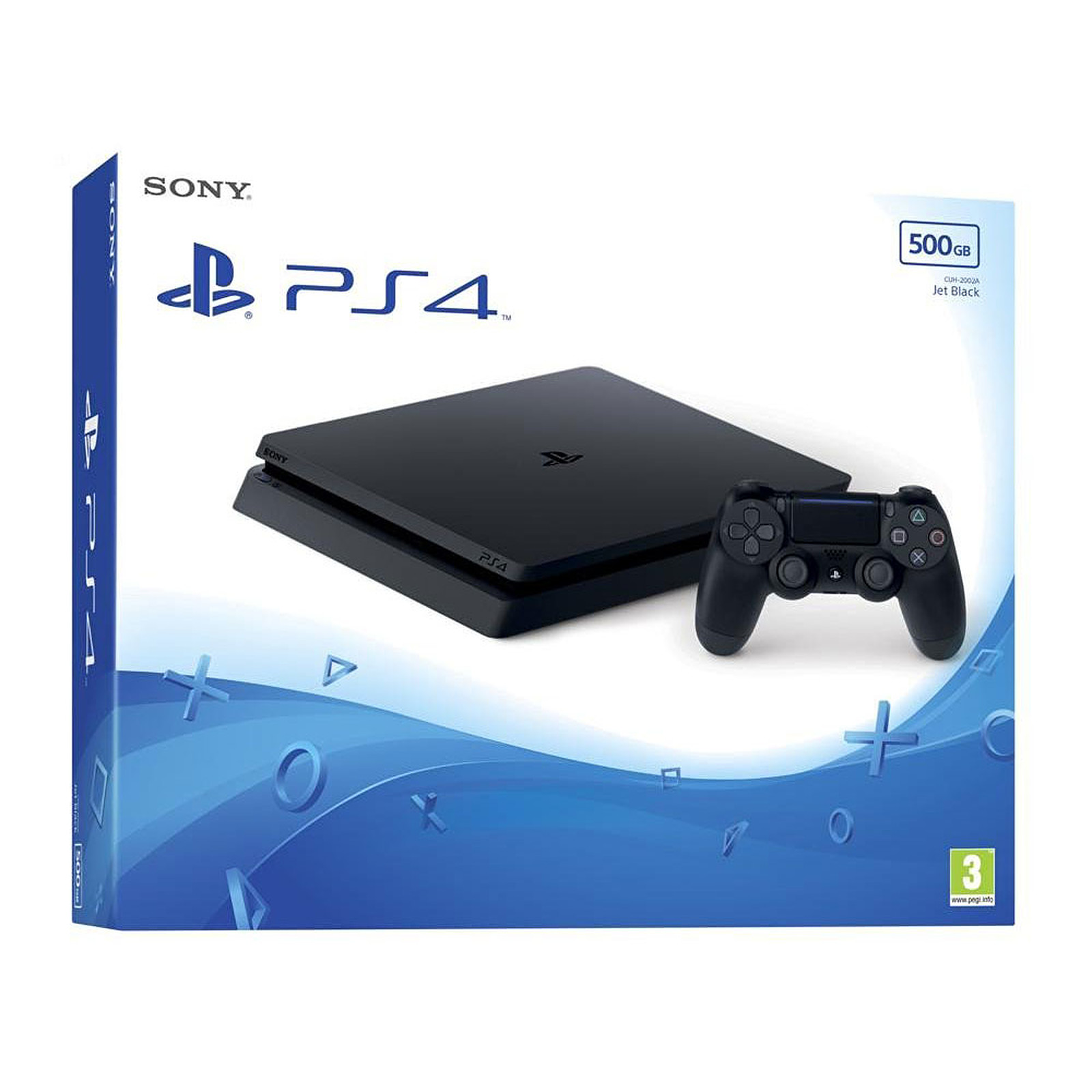Sony PlayStation 4 Slim (500 Go) - Jet Black - Console PS4 Sony Interactive Entertainment