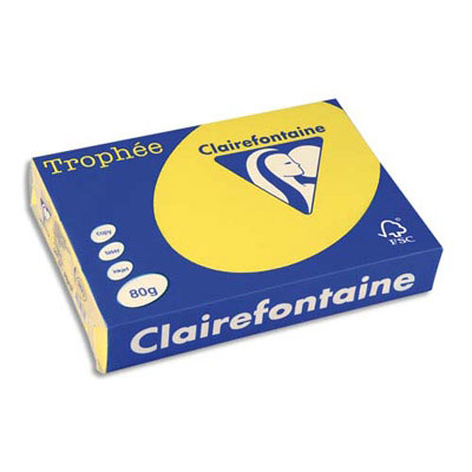 Clairefontaine Trophee Ramette de papier 500 feuilles A4 80g Soleil - Ramette de papier Clairefontaine