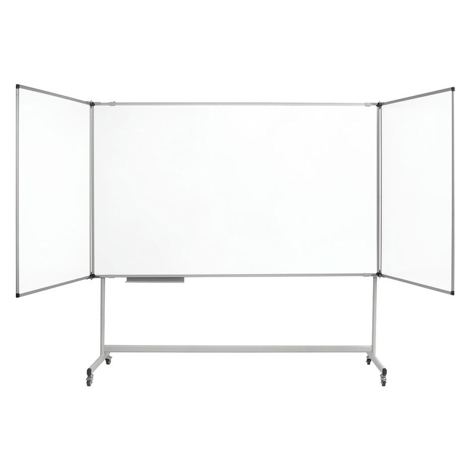 Bi-Office Blanc Triptyque Mobile Industriel Maya 100 x 150/300 cm - Tableau blanc et paperboard Bi-Office