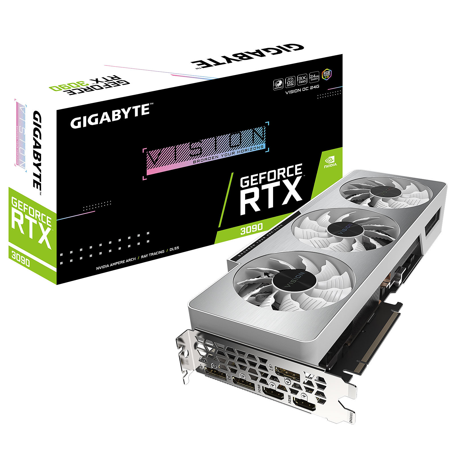 Gigabyte GeForce RTX 3090 VISION OC 24G (LHR) - Carte graphique Gigabyte