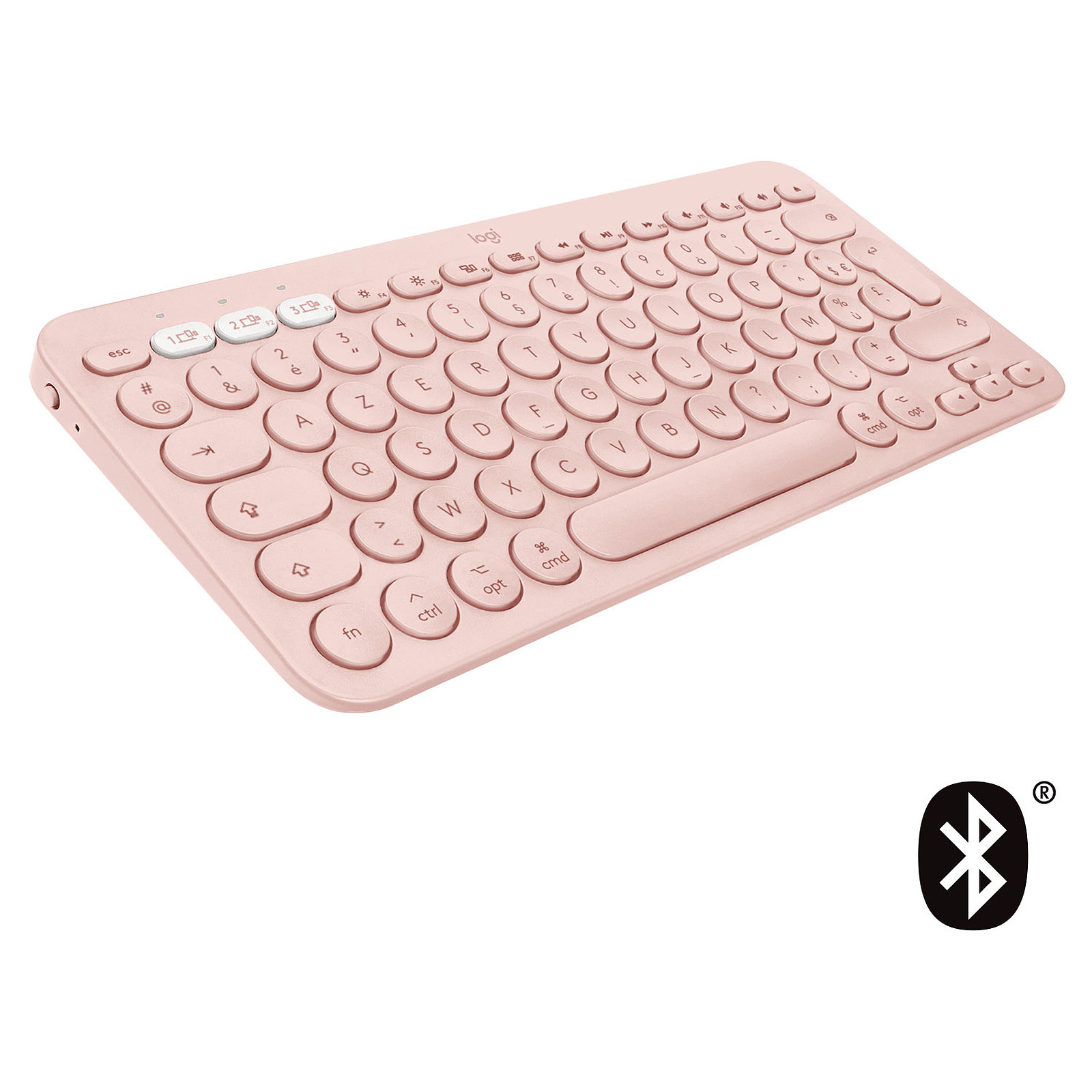 Logitech K380 Multi-Device Bluetooth Keyboard for Mac (Rose) - Clavier tablette Logitech