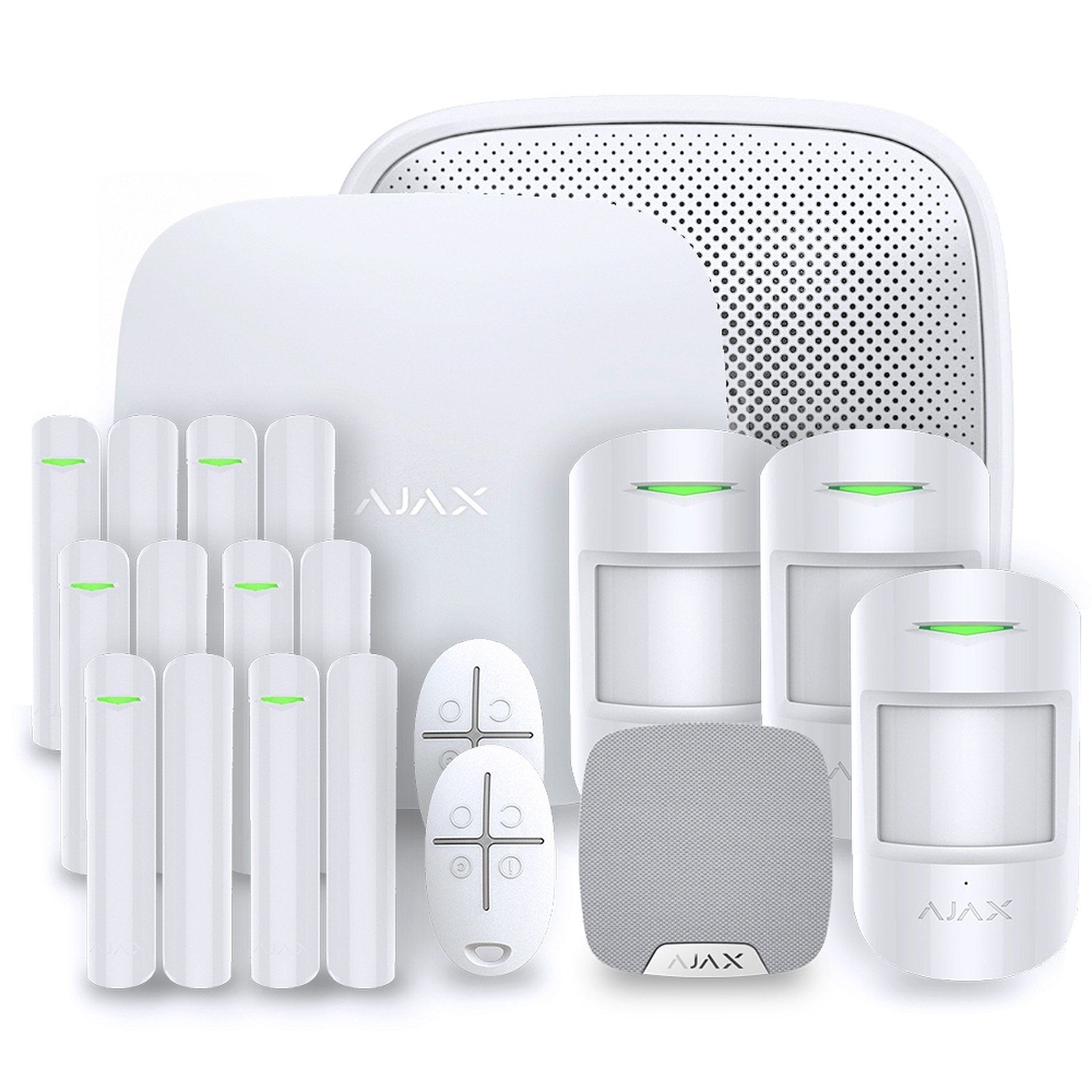 Ajax - Alarme maison StarterKit blanc - Kit 5 - Kit alarme Ajax Systems