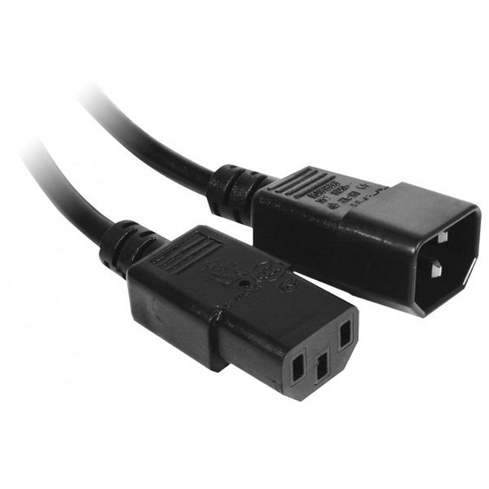 Rallonge d'alimentation pour PC, moniteur et onduleur (3 m) - (coloris noir) - Cable Secteur Generique
