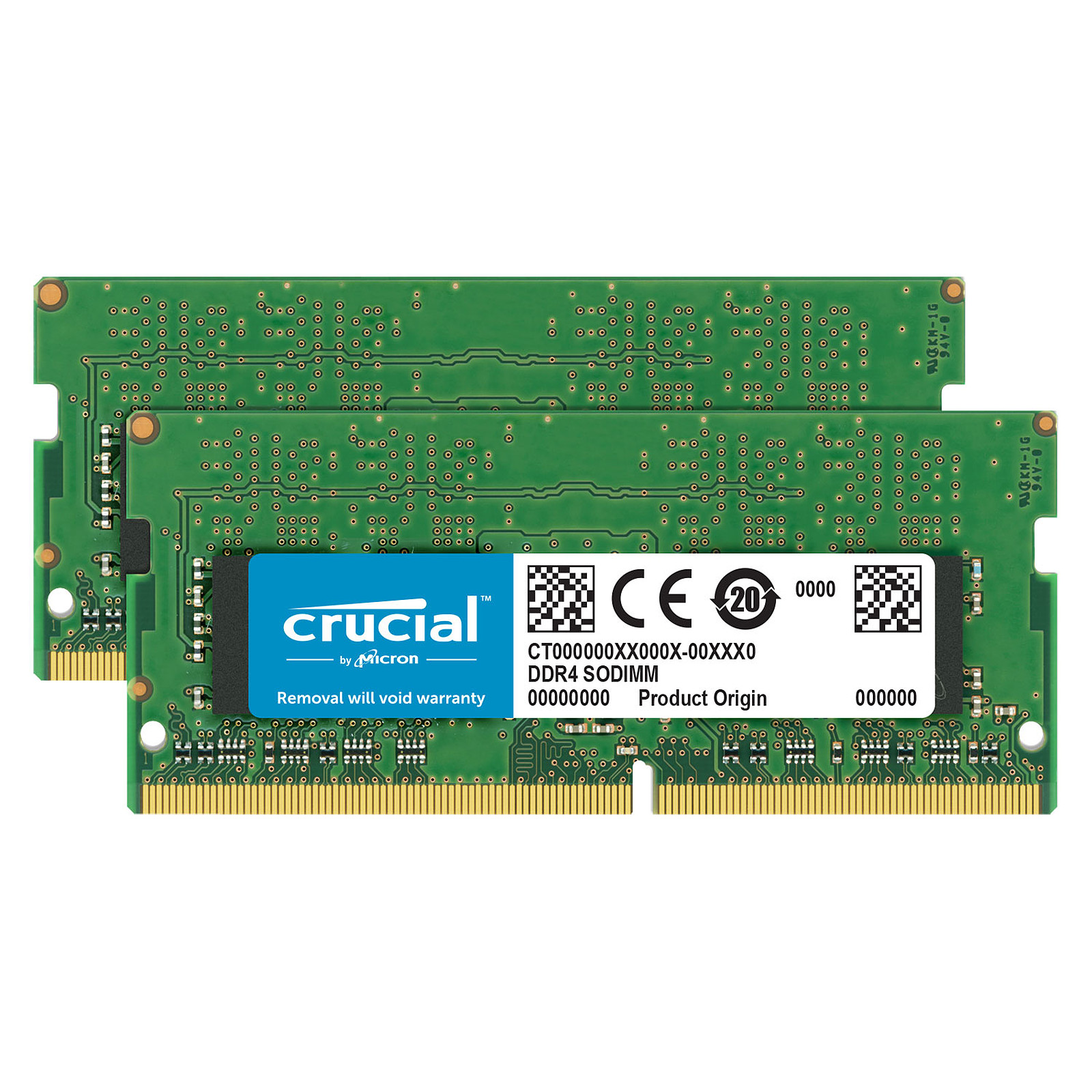 Crucial SO-DIMM DDR4 32 Go (2 x 16 Go) 2666 MHz CL19 Dual Rank X8 - Memoire PC Crucial