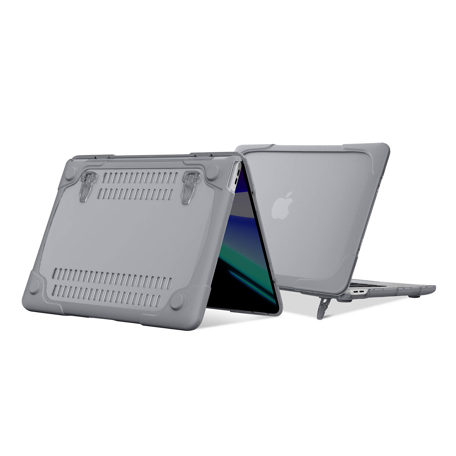 Avizar Coque Apple Macbook Pro 16 2019 Protection Integrale Rigide Contour Souple Gris - Sac, sacoche, housse Avizar