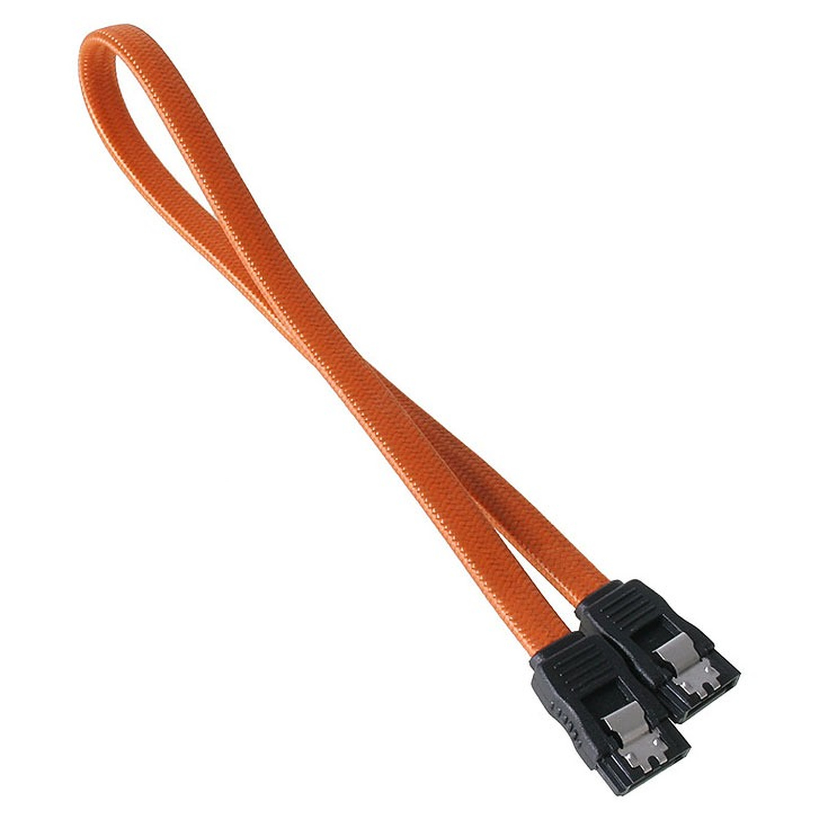 BitFenix Alchemy Orange - Cable SATA gaine 30 cm (coloris orange) - Serial ATA BitFenix