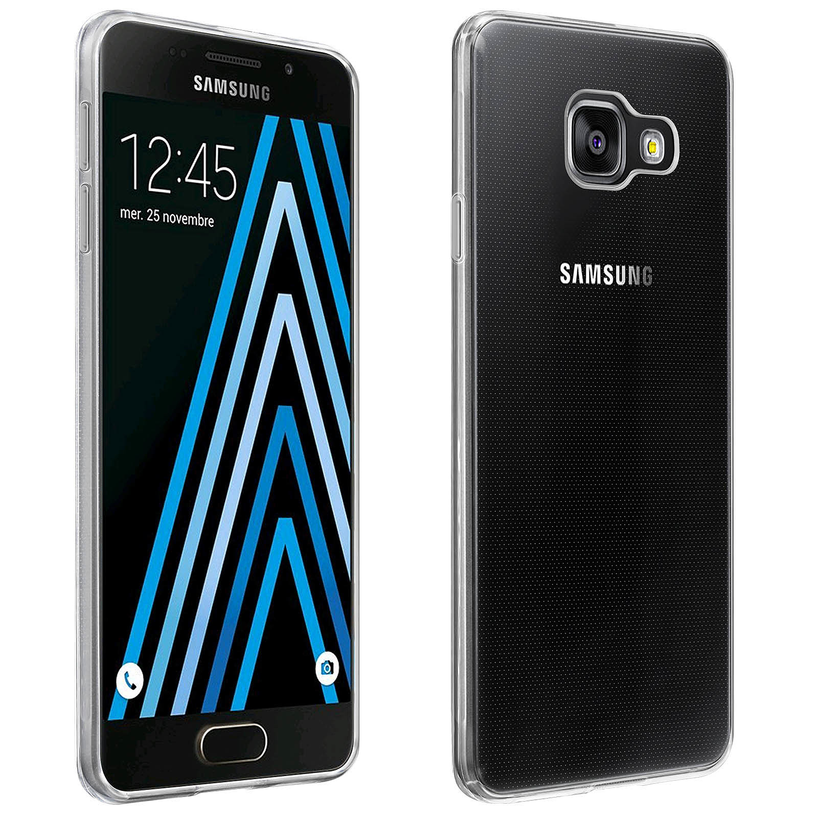 Avizar Coque pour Samsung Galaxy A3 2016 Silicone Souple Ultra-Fin Transparent - Coque telephone Avizar