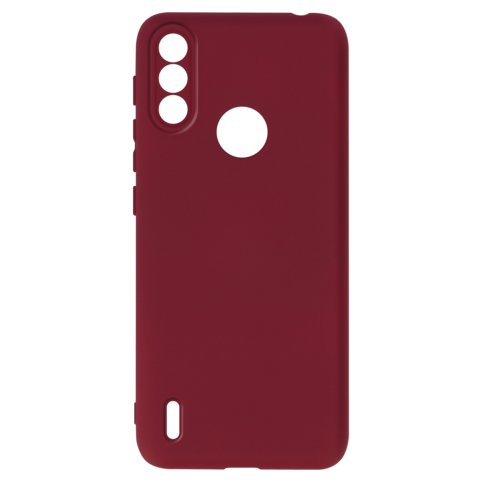 Avizar Coque pour Motorola Moto E7i Silicone Semi-rigide Finition Soft Touch Fine Fuschia - Coque telephone Avizar
