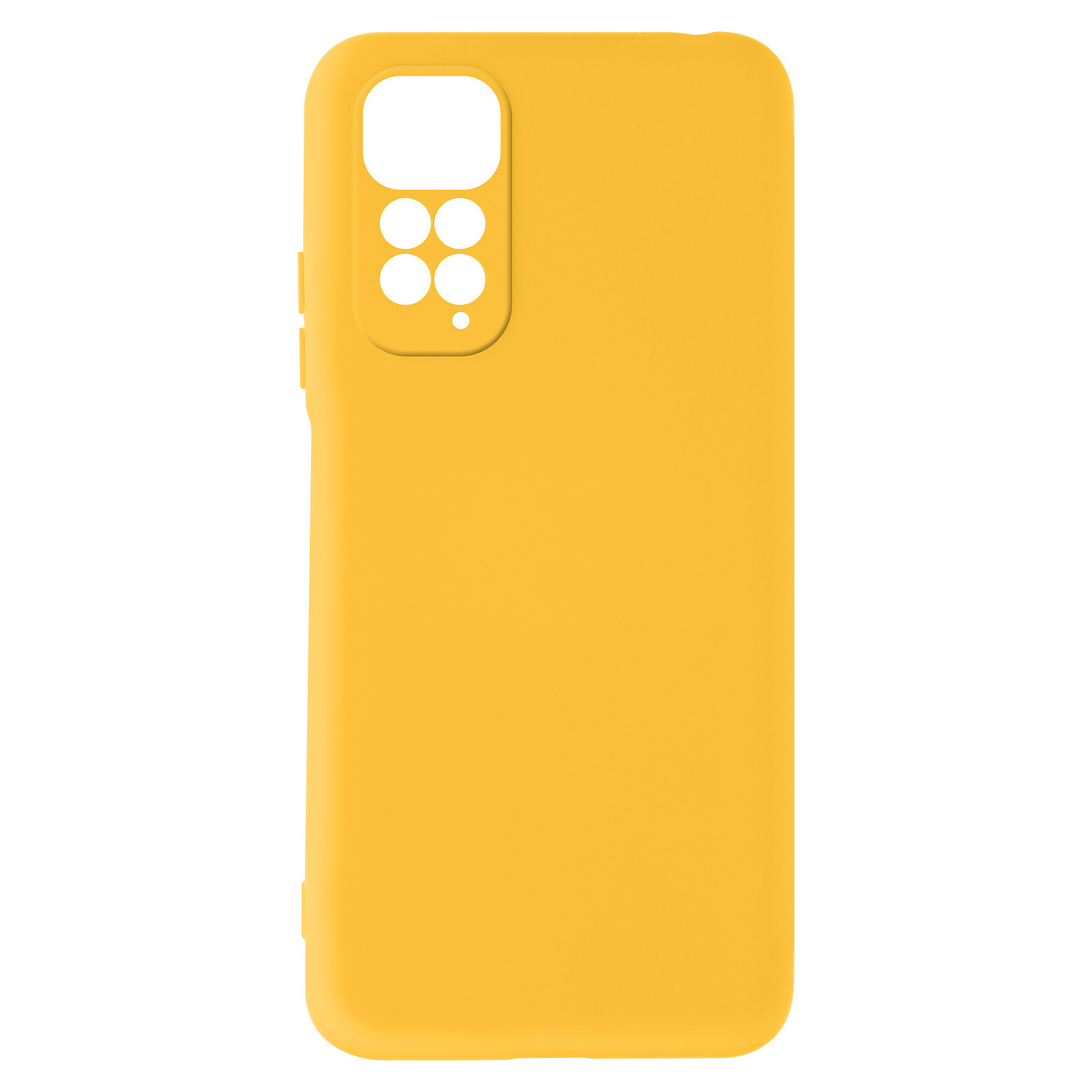 Avizar Coque pour Xiaomi Redmi Note 11 et 11s Silicone Semi-rigide Finition Soft-touch Fine jaune - Coque telephone Avizar