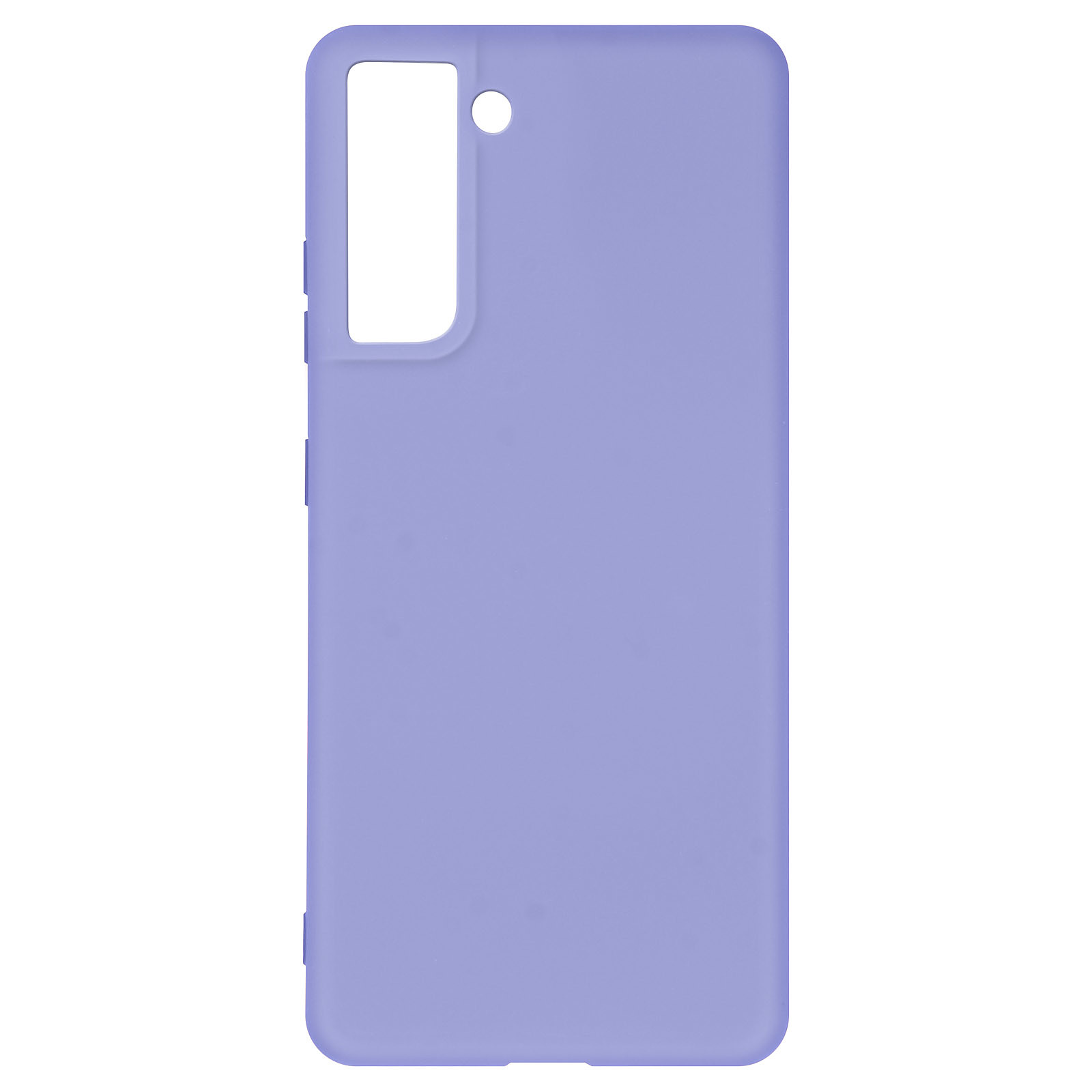 Avizar Coque pour Samsung Galaxy S21 Silicone Souple Finition Soft Touch Compatible QI Violet - Coque telephone Avizar