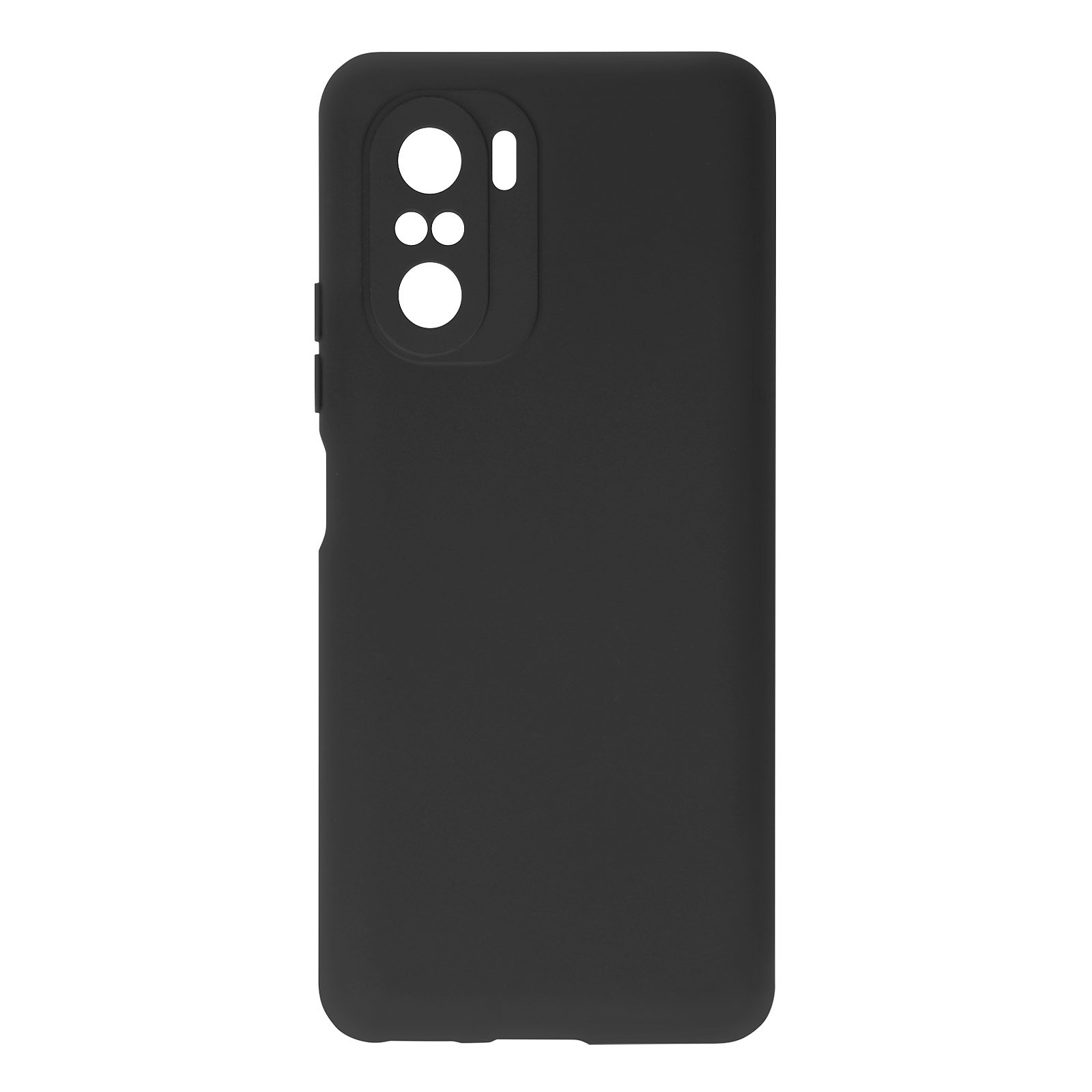 Avizar Coque pour Xiaomi Poco F3 et Mi 11iSilicone Semi-rigide Finition Soft Touch Fine Noir - Coque telephone Avizar