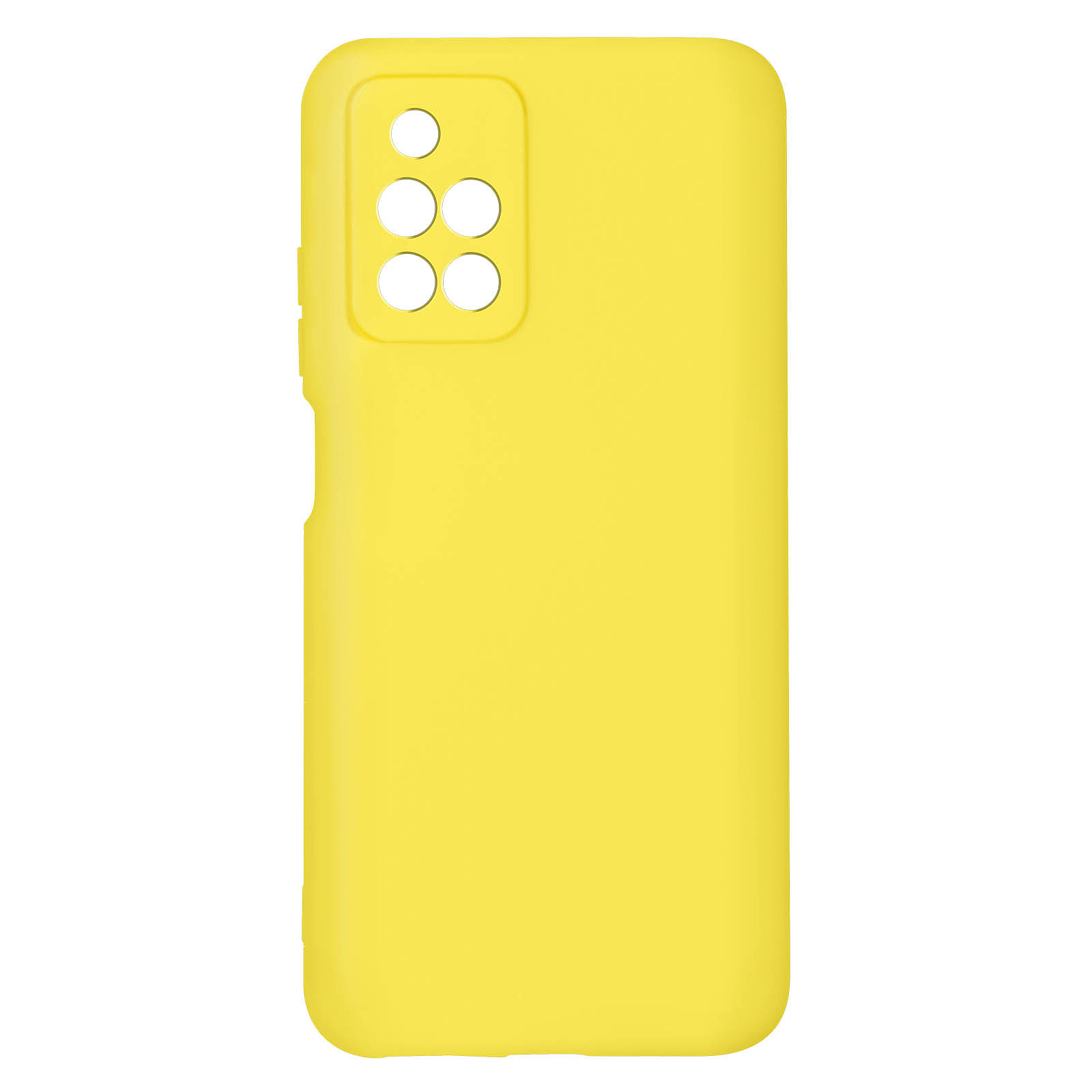 Avizar Coque pour Xiaomi Redmi 10 Silicone Semi-rigide Finition Soft-touch Fine jaune - Coque telephone Avizar