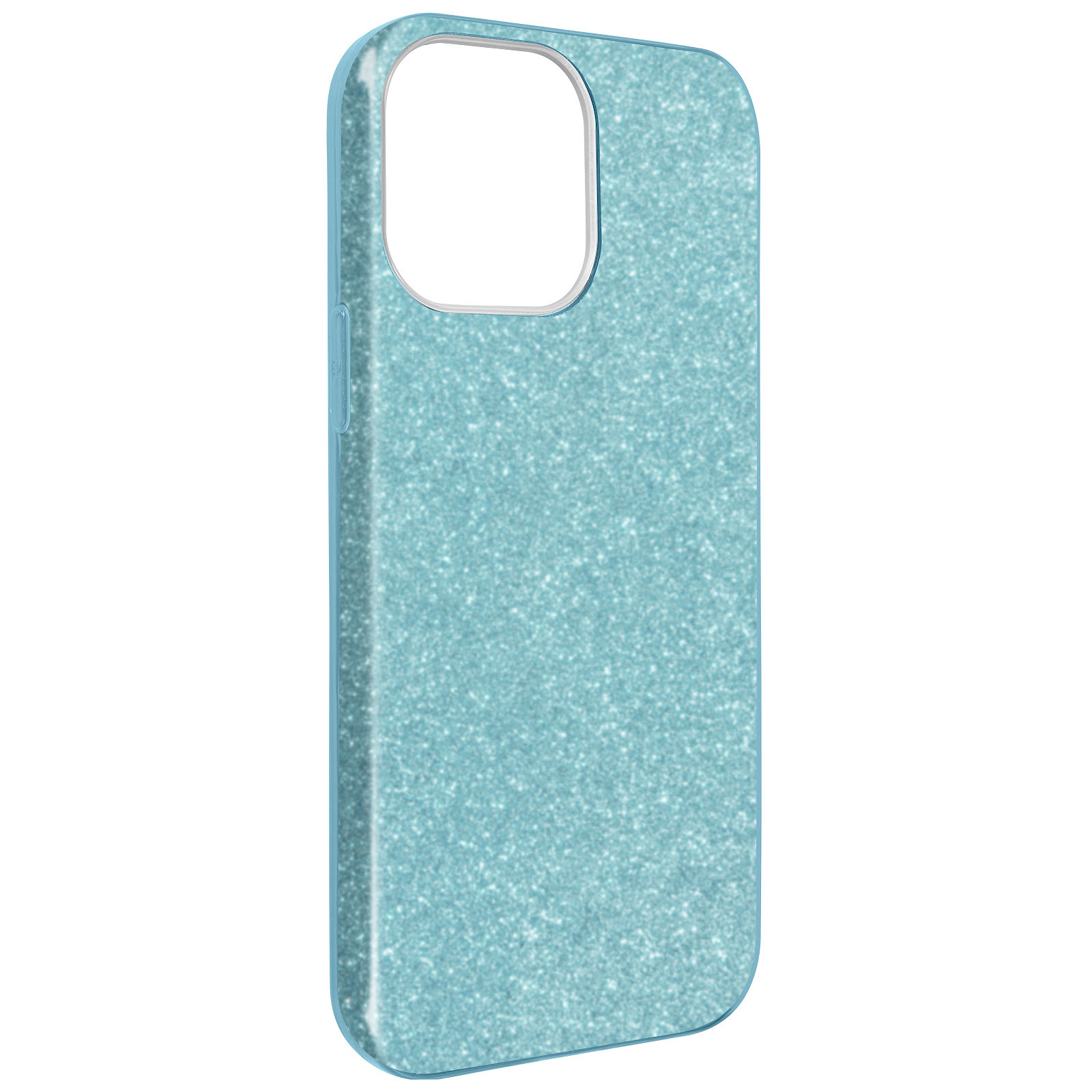 Avizar Coque pour iPhone 13 Mini Design Paillette Amovible Silicone Bleu - Coque telephone Avizar