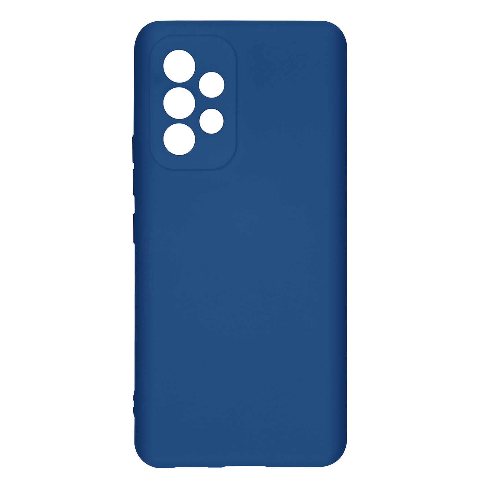 Avizar Coque pour Samsung Galaxy A53 5G Silicone Semi-rigide Finition Soft-touch Fine Bleu - Coque telephone Avizar