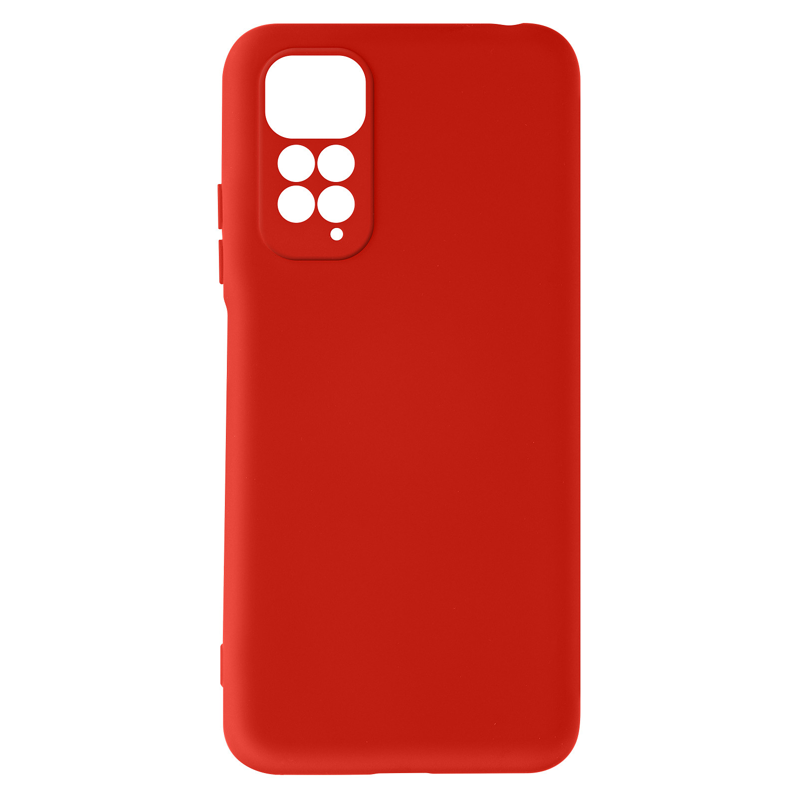Avizar Coque pour Xiaomi Redmi Note 11 et 11s Silicone Semi-rigide Finition Soft-touch Fine Rouge - Coque telephone Avizar