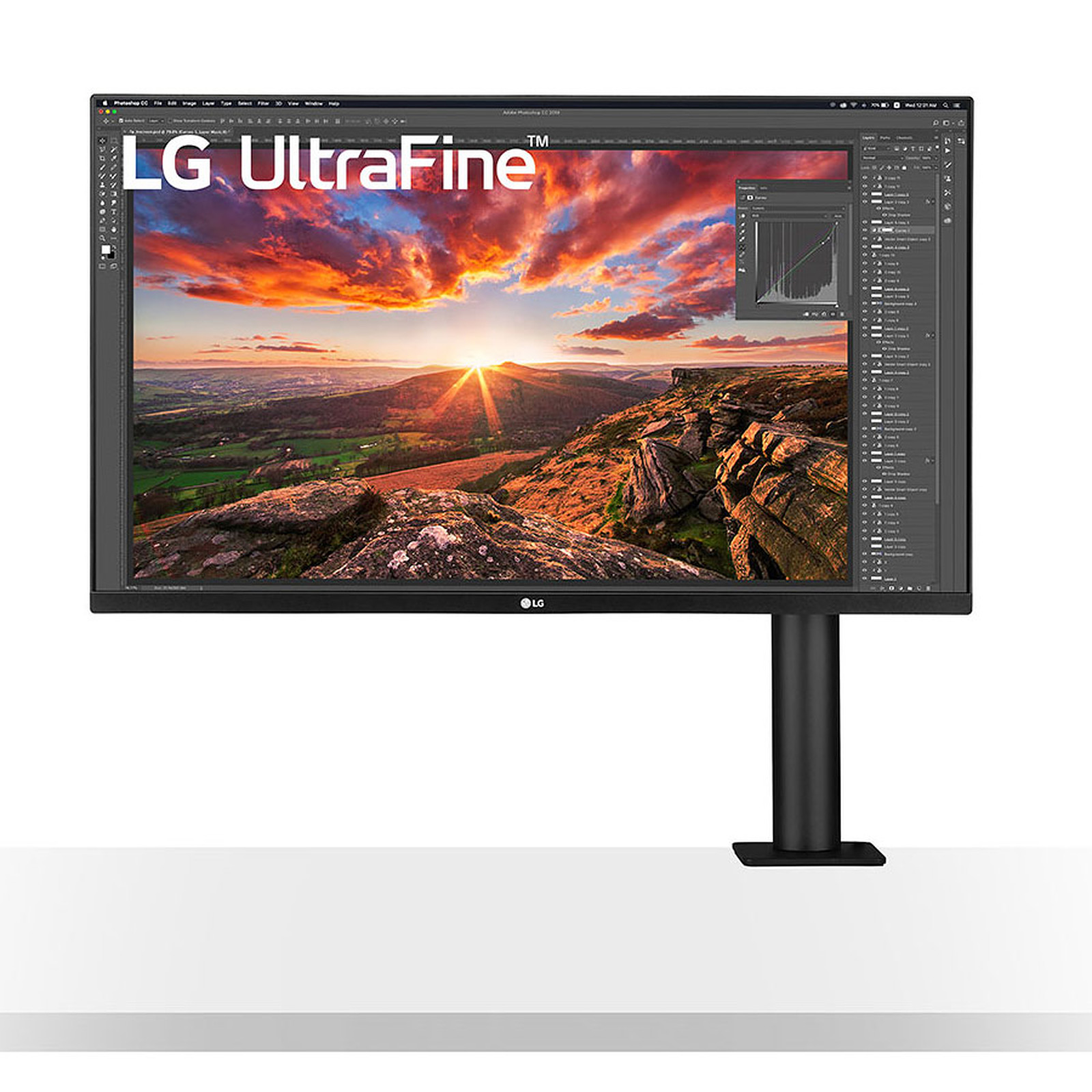 LG 31.5" LED - 32UN880-B · Occasion - Ecran PC LG - Occasion
