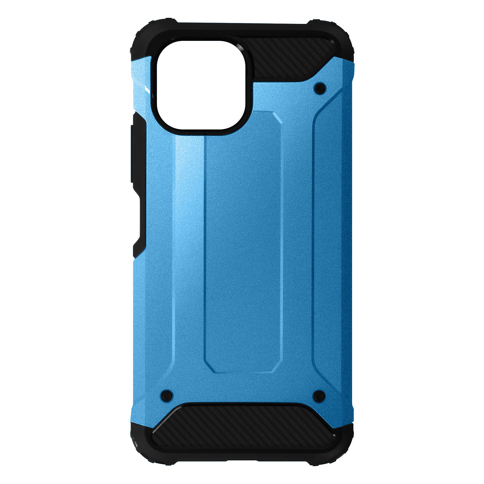 Avizar Coque pour Xiaomi Mi 11 Lite Design Relief Antichoc Serie Defender II Bleu - Coque telephone Avizar