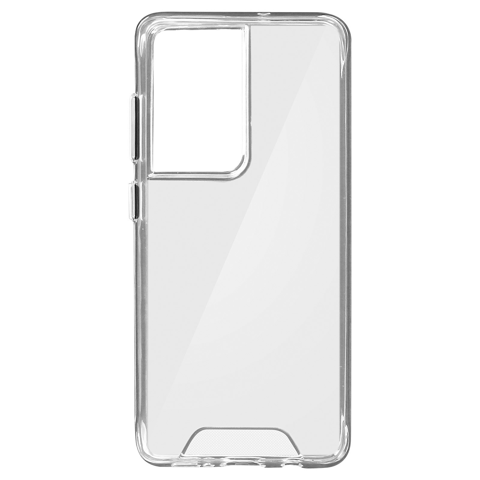Avizar Coque pour Samsung Galaxy S21 Ultra Coins Bumper Antichoc Collection Cristal Transparent - Coque telephone Avizar